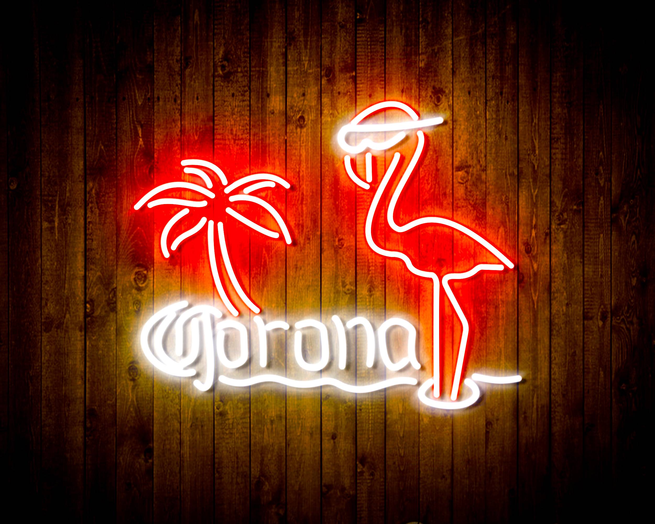 Corona Beer Flammingo Handmade Neon Flex LED Sign