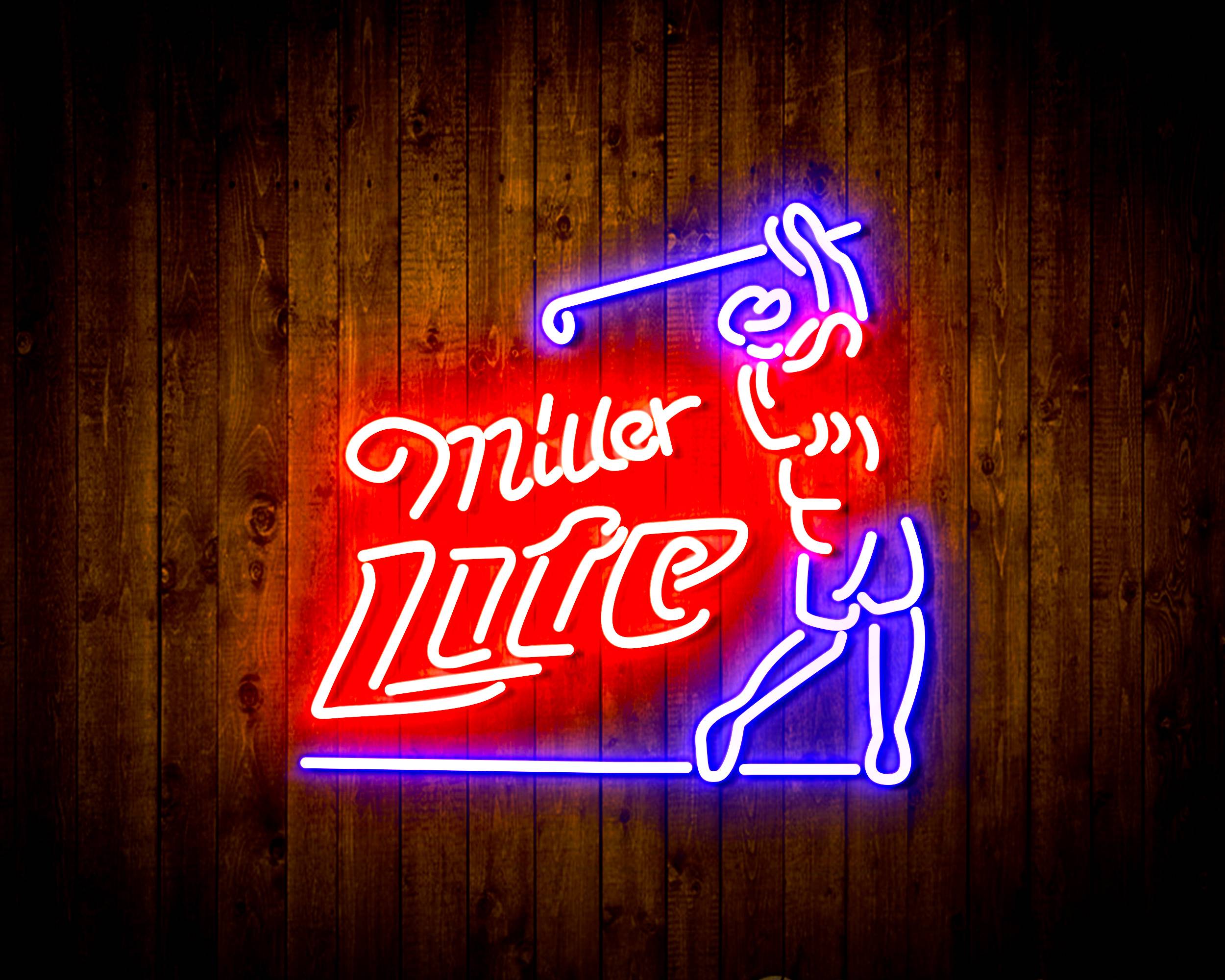Miller Lite Golf Handmade Neon Flex LED Sign
