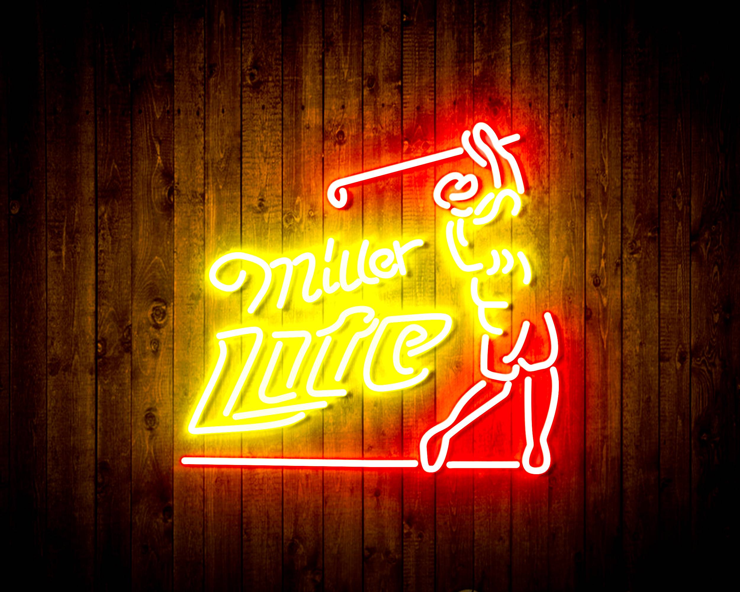 Miller Lite Golf Club Handmade Neon Flex LED Sign