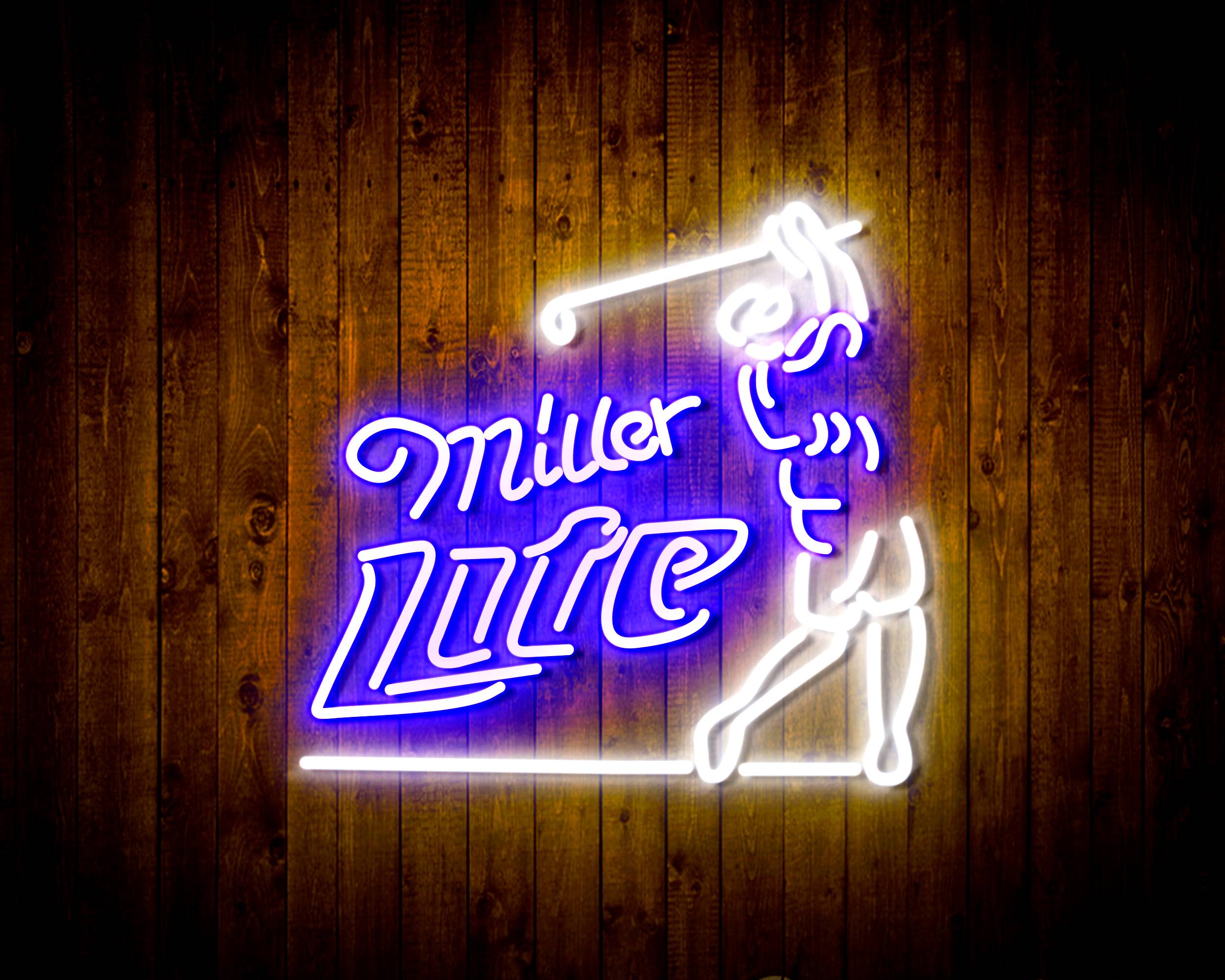Miller Lite Golf Club Handmade Neon Flex LED Sign