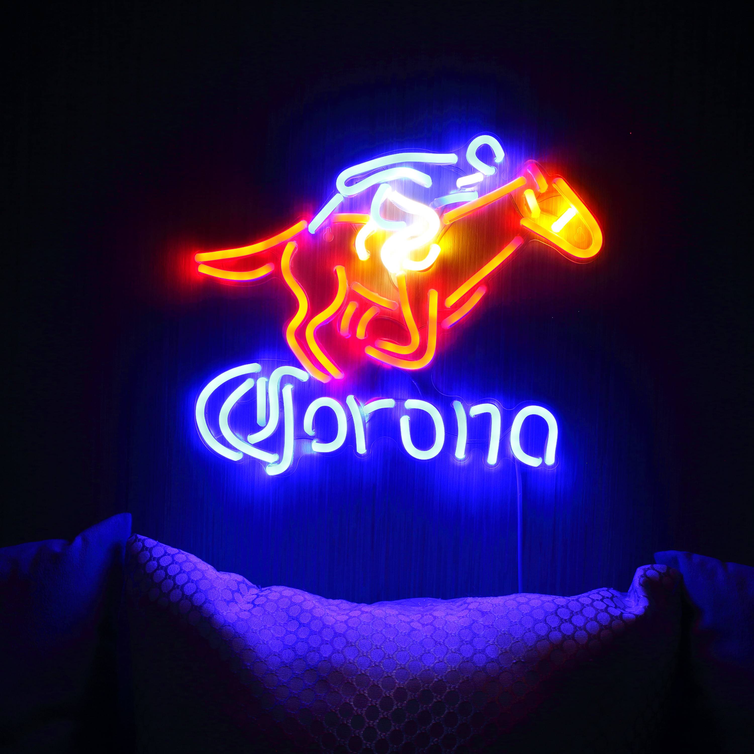 Croona with Racing Horse Large Flex Neon LED Sign
