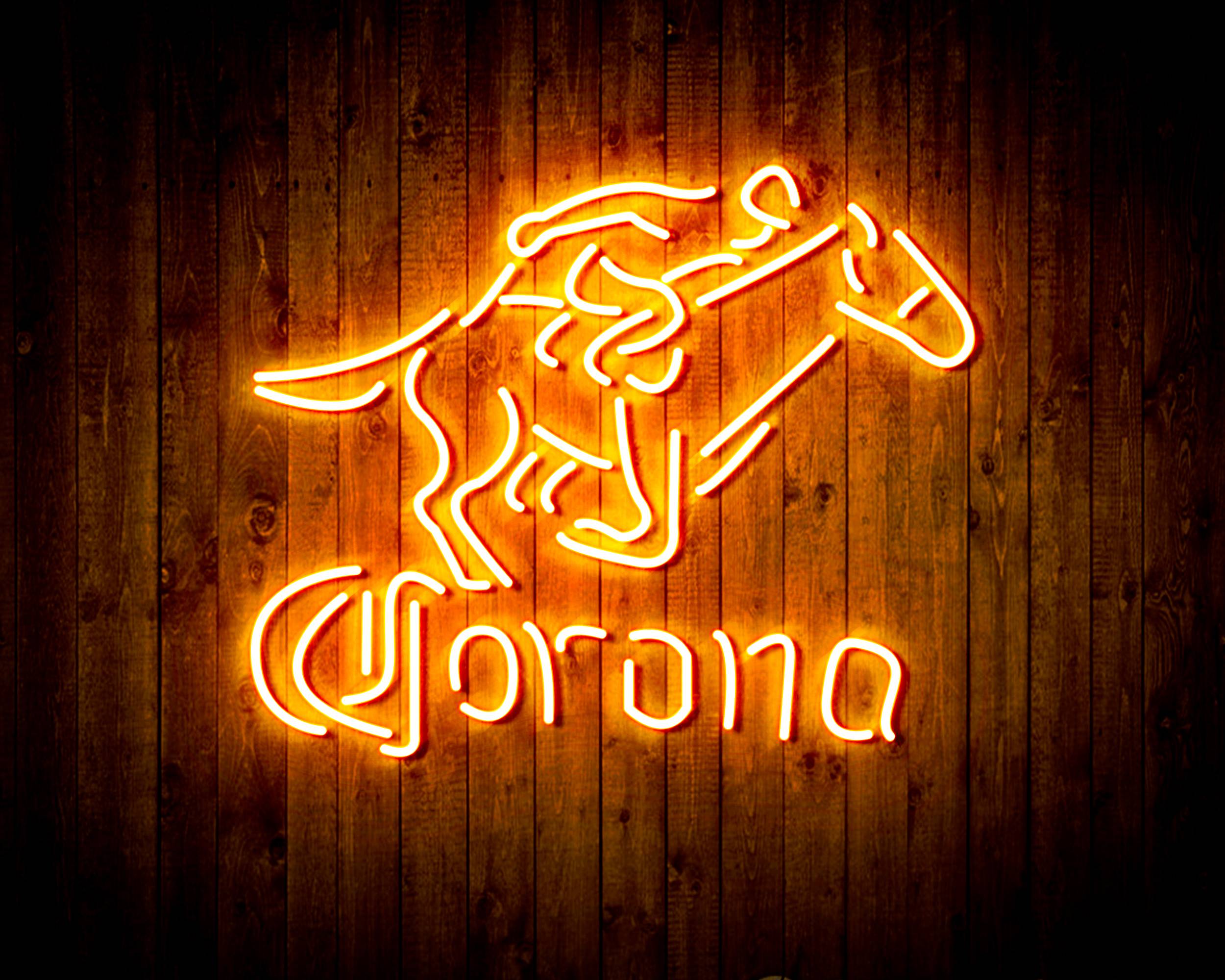 Corona Racing Horse Handmade Neon Flex LED Sign