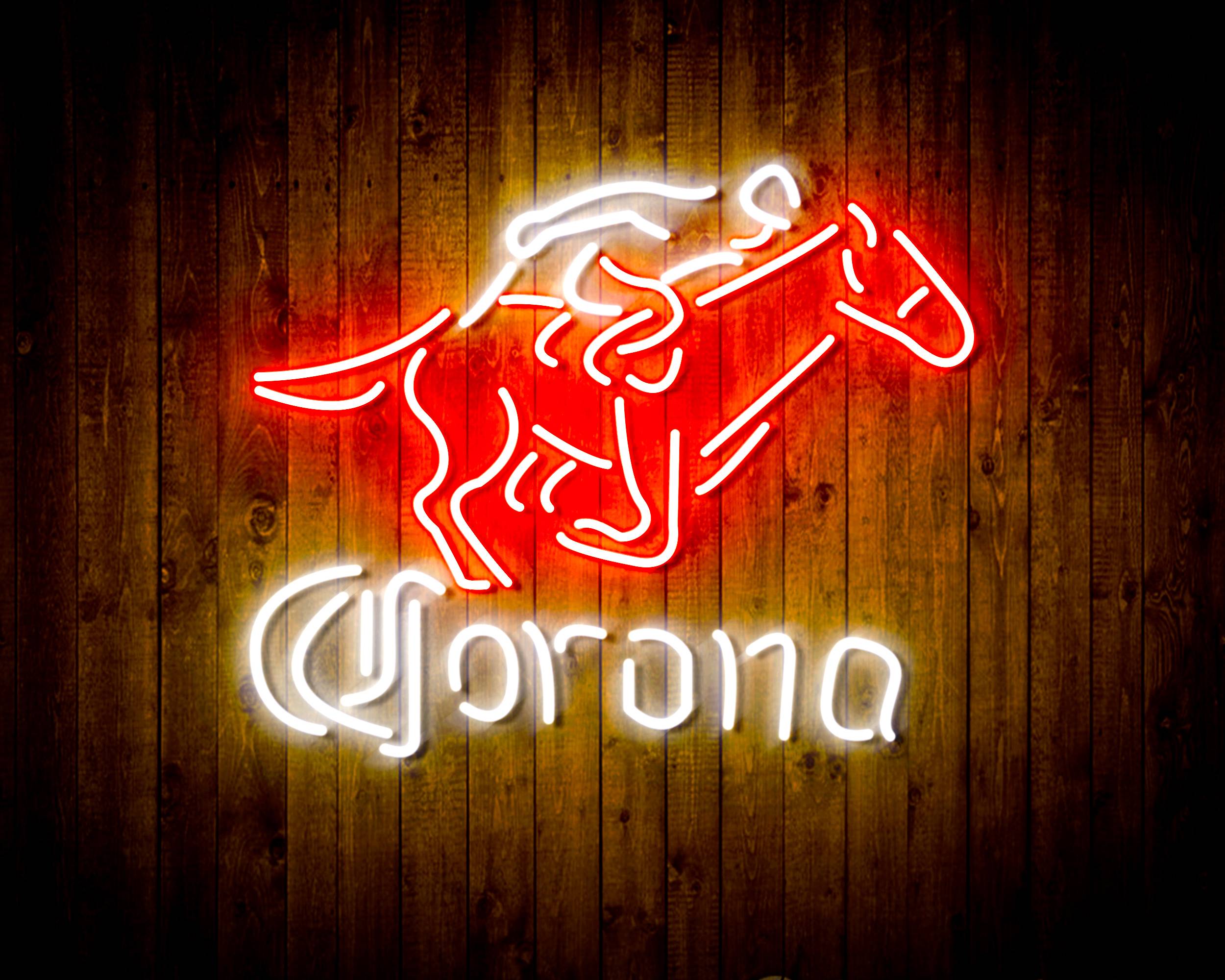 Corona Racing Horse Handmade Neon Flex LED Sign