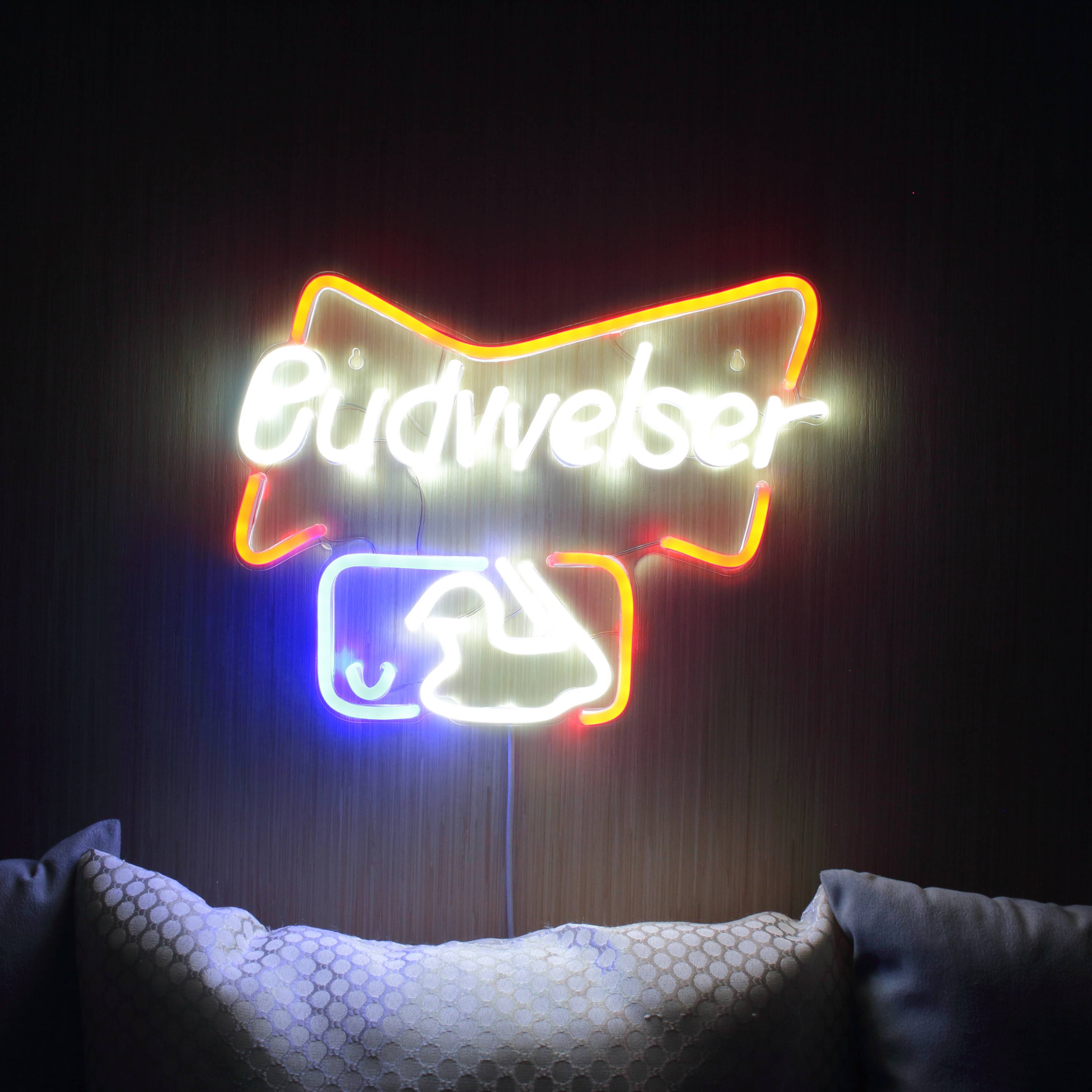 Budweiser Baseball Large Flex Neon LED Sign