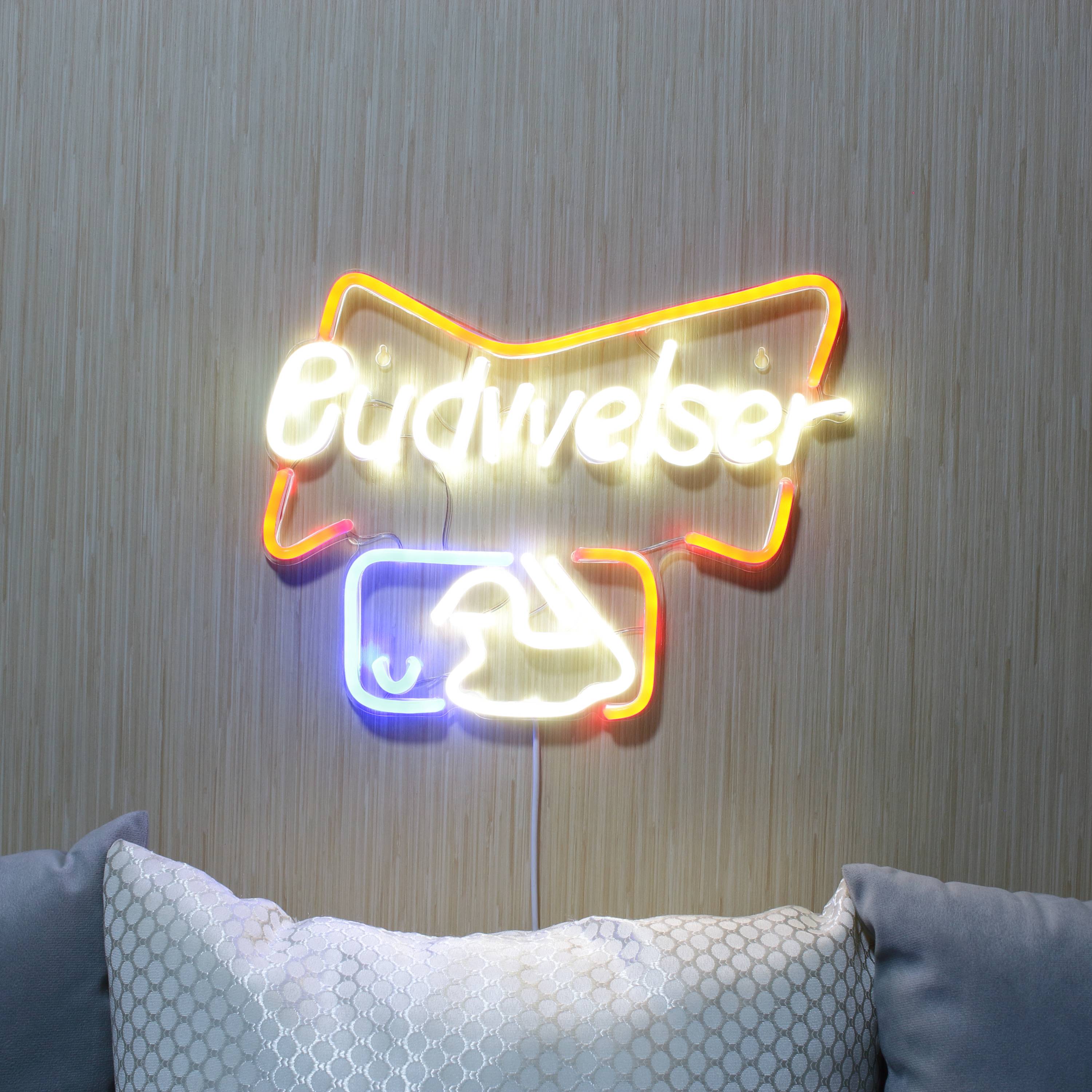 Budweiser Baseball Large Flex Neon LED Sign