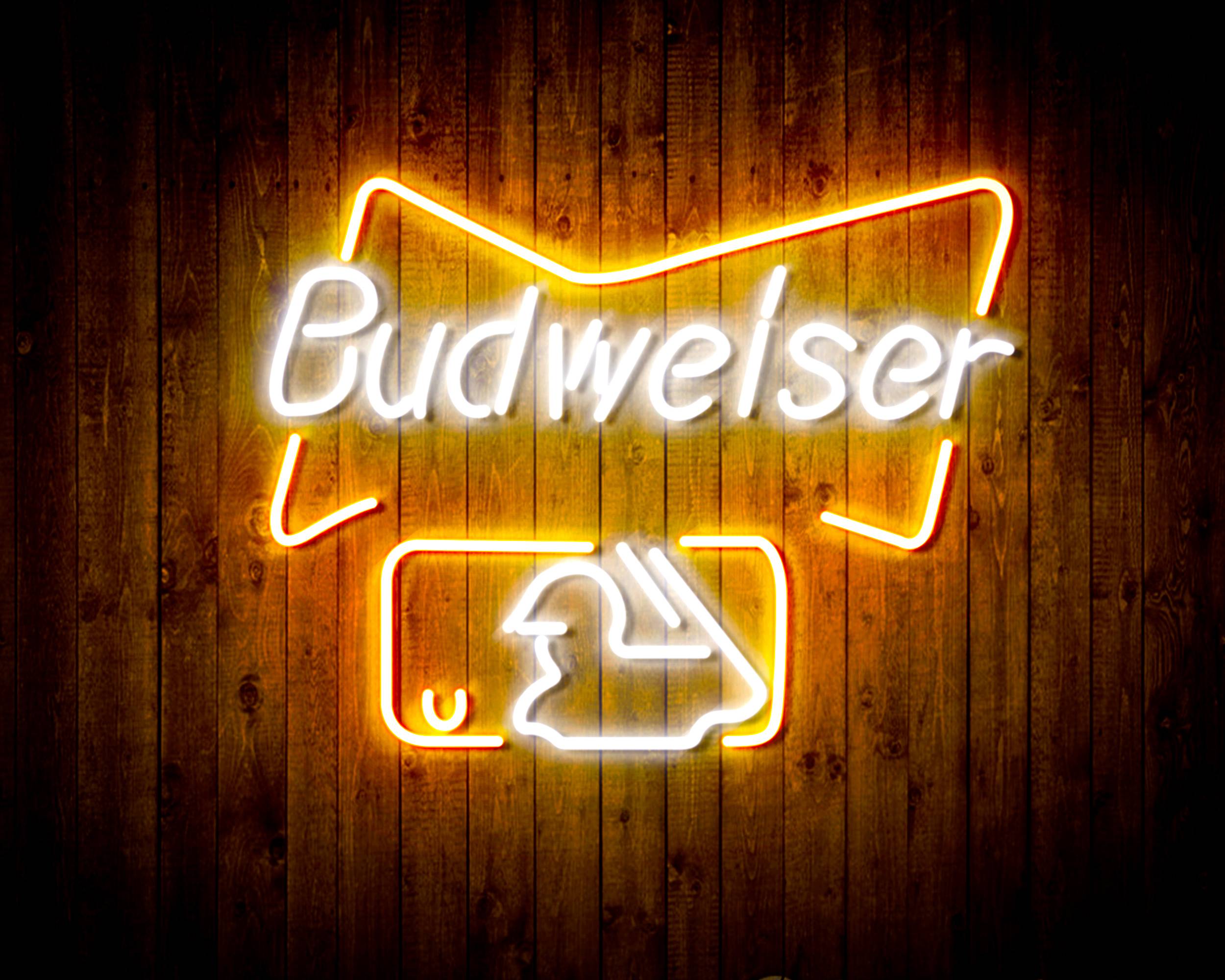 Budweiser Baseball Sports Bar Handmade Neon Flex LED Sign