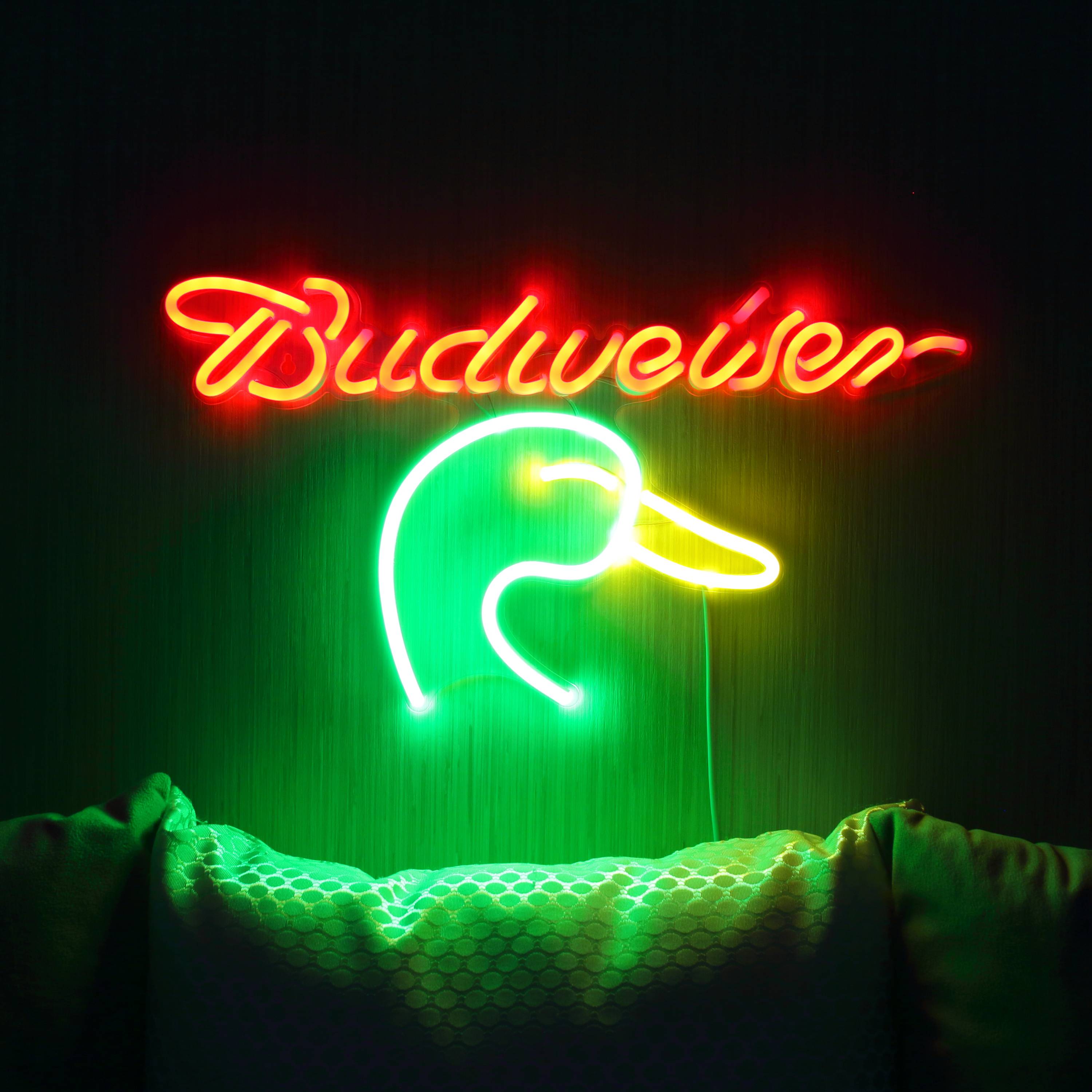 Budweiser with Goose Head Large Flex Neon LED Sign