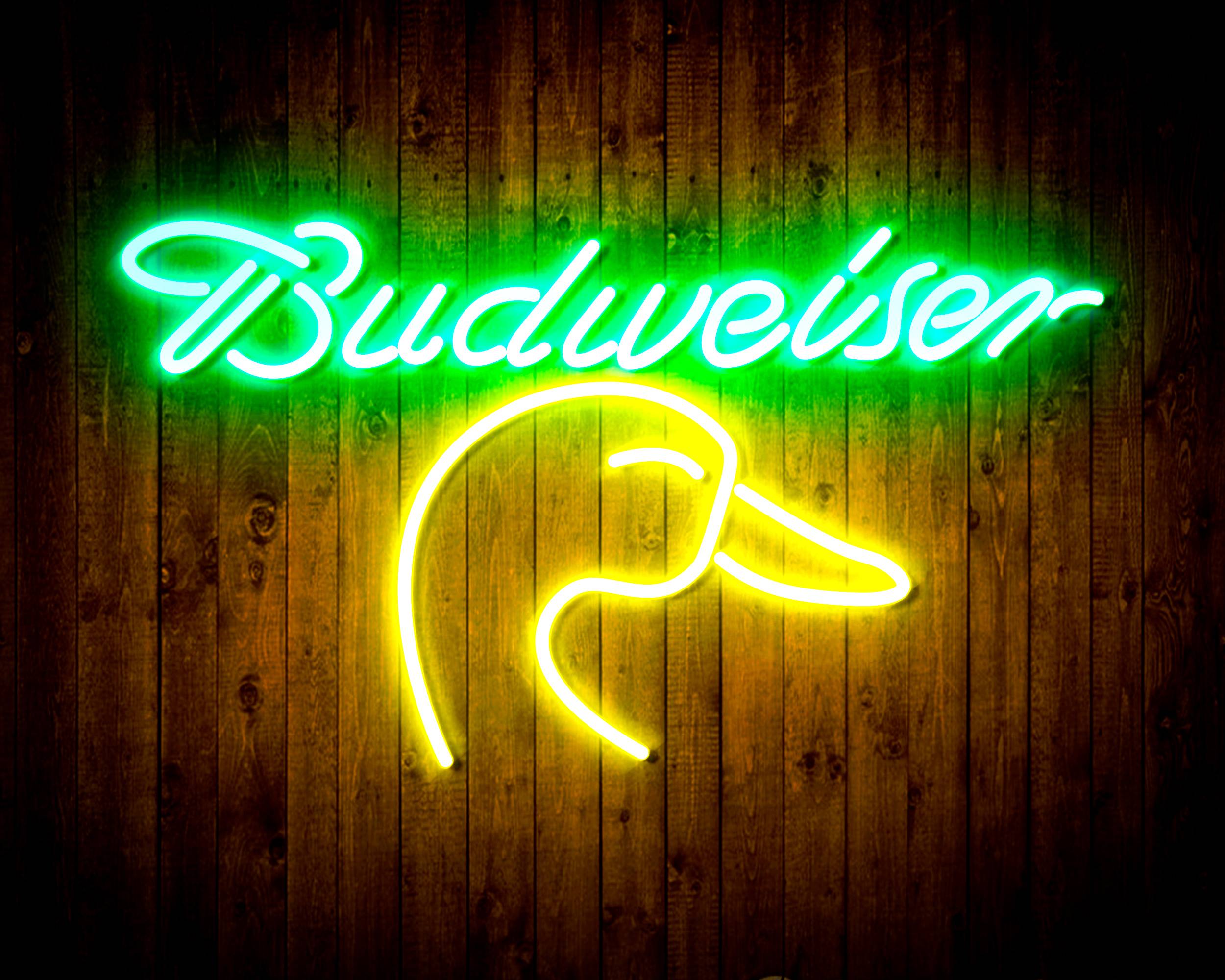 Budweiser with Goose Head Handmade Neon Flex LED Sign