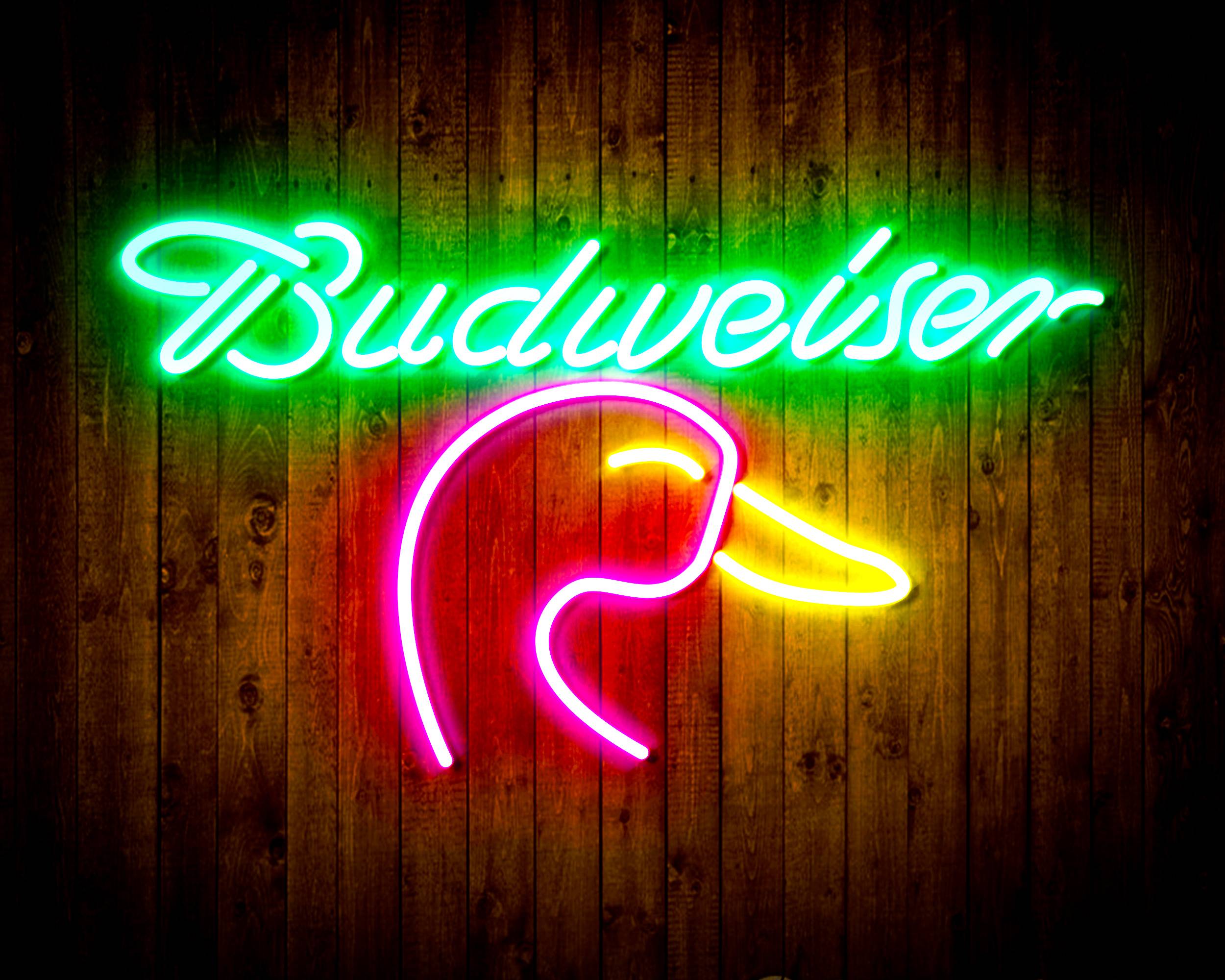 Budweiser with Goose Head Handmade Neon Flex LED Sign