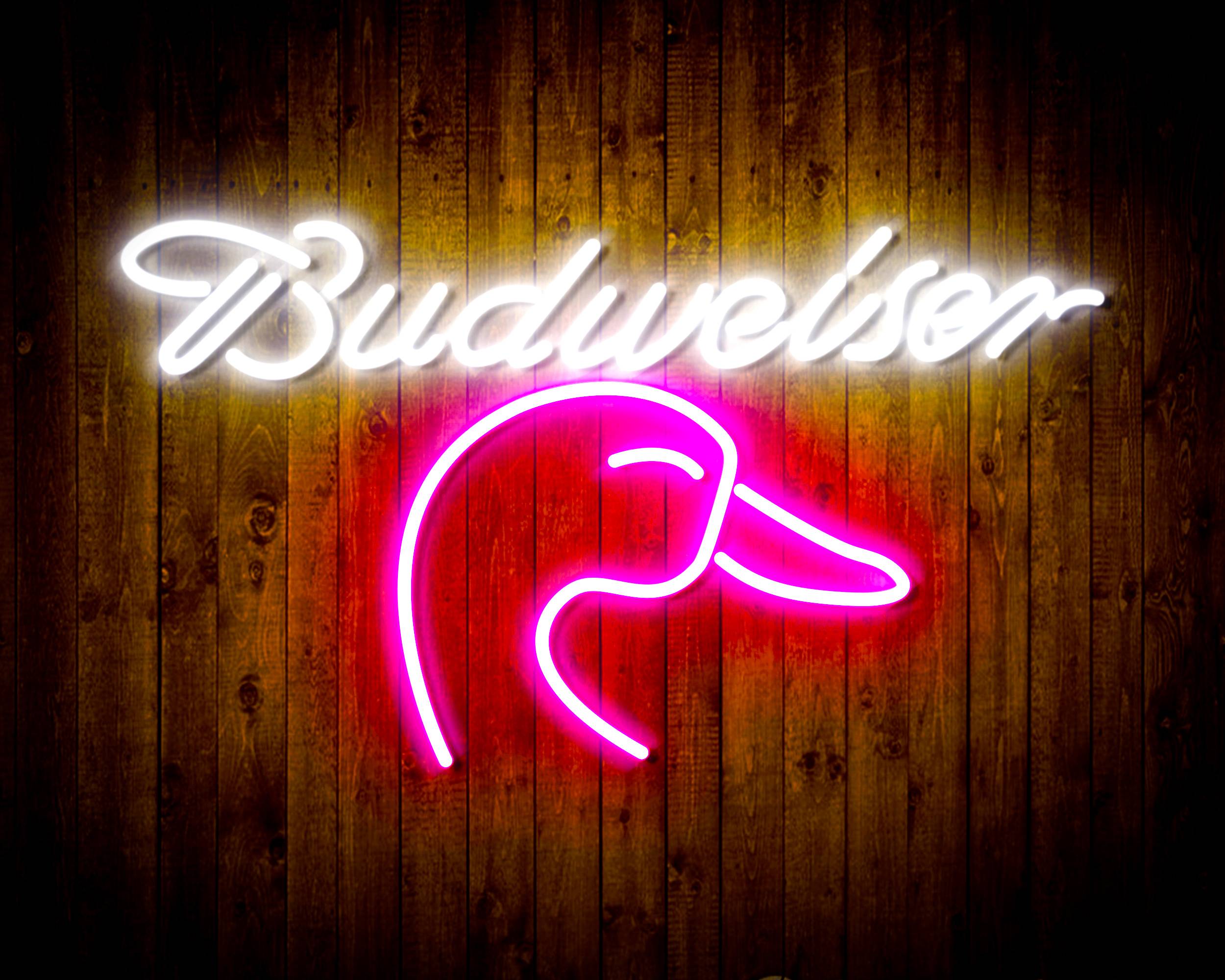 Budweiser with Goose Head Handmade Neon Flex LED Sign