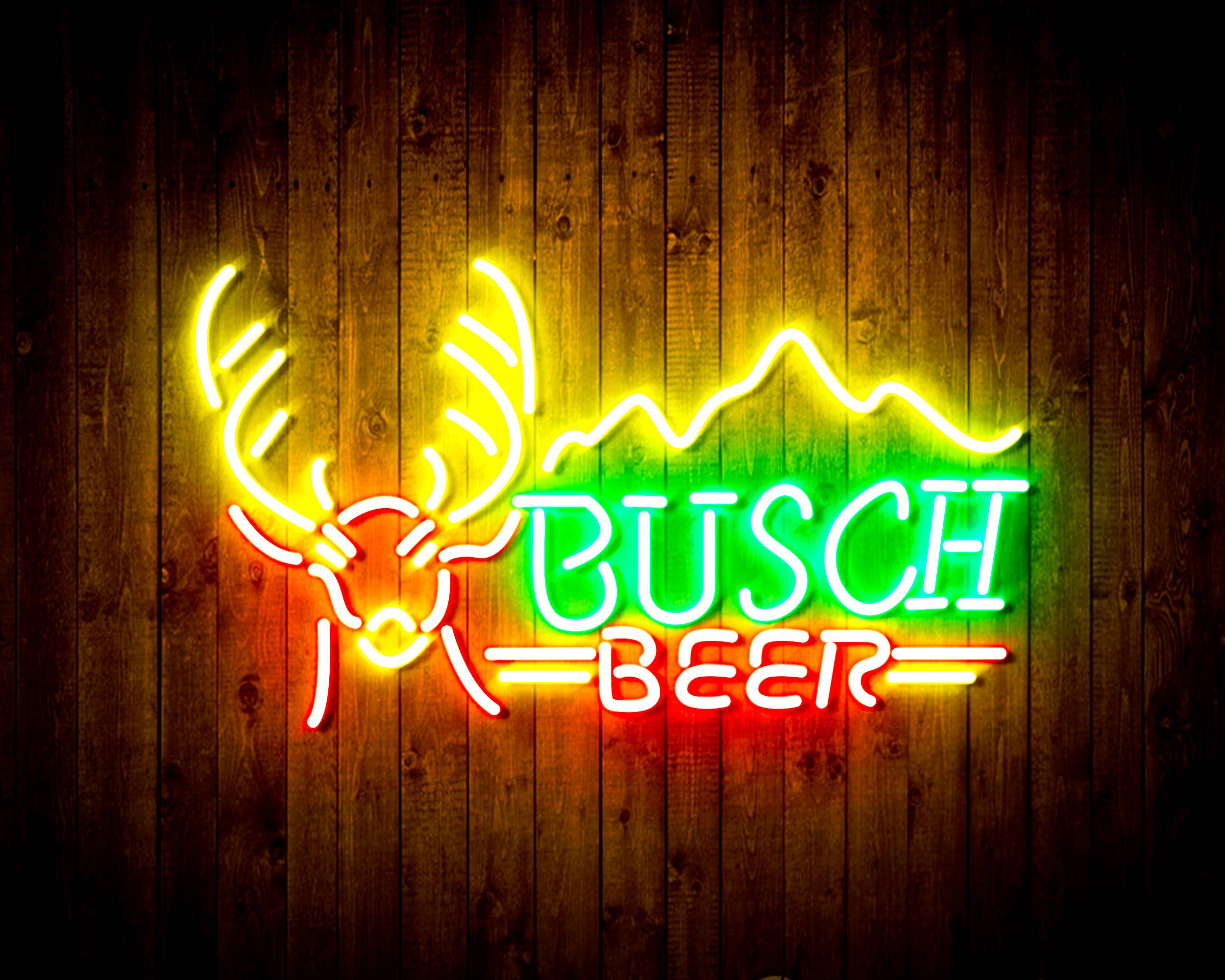 Busch Beer with Deer Head Handmade Neon Flex LED Sign