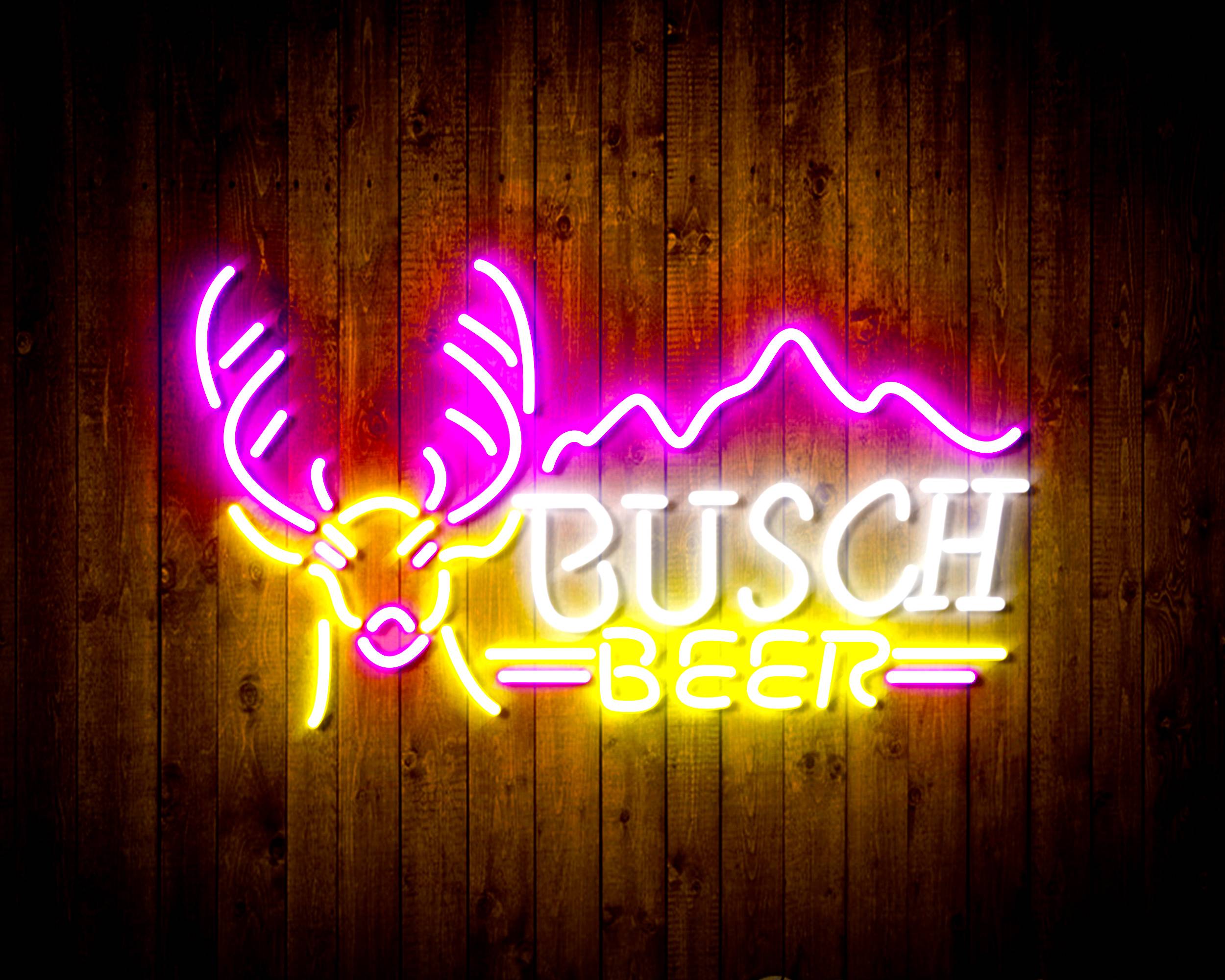 Busch Beer with Deer Head Handmade Neon Flex LED Sign