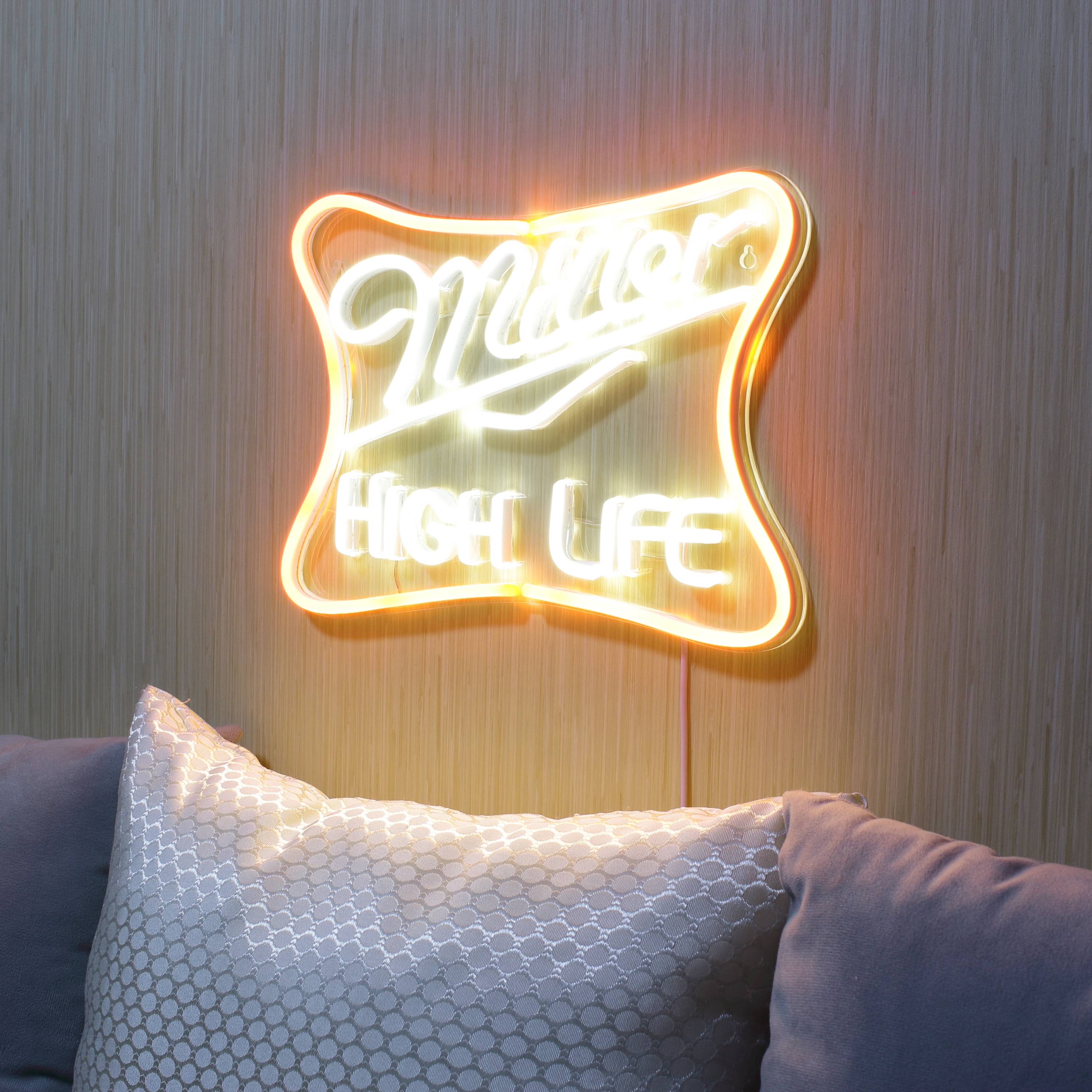 Miller High Life Large Flex Neon LED Sign