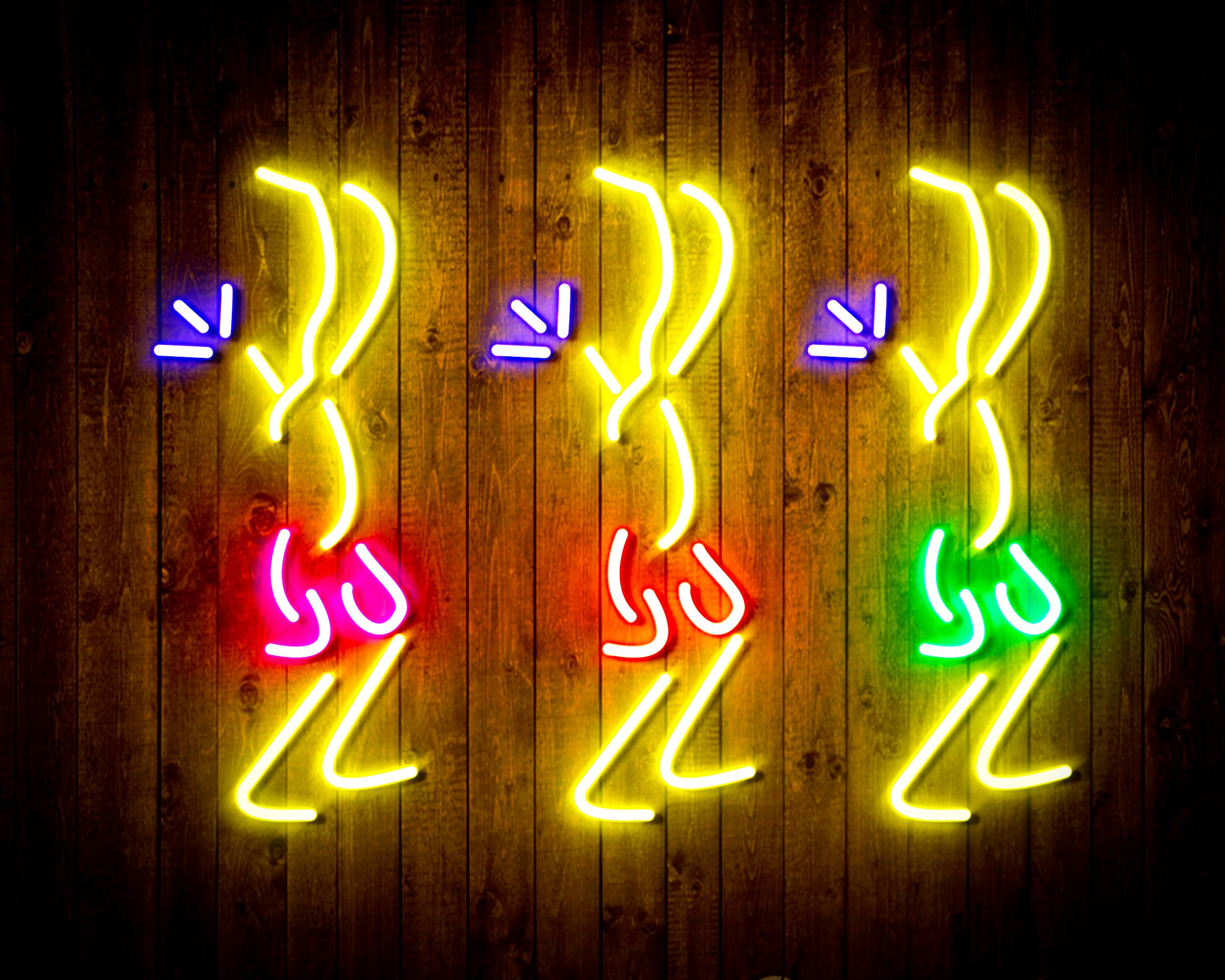 Dancers for Crown Royal Handmade Neon Flex LED Sign