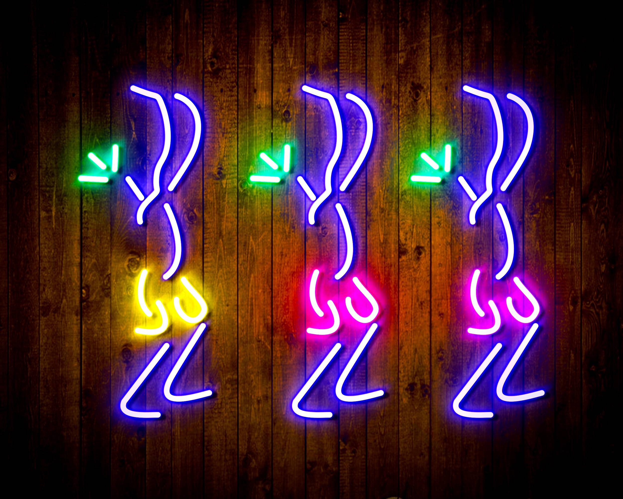 Dancers for Crown Royal Handmade Neon Flex LED Sign