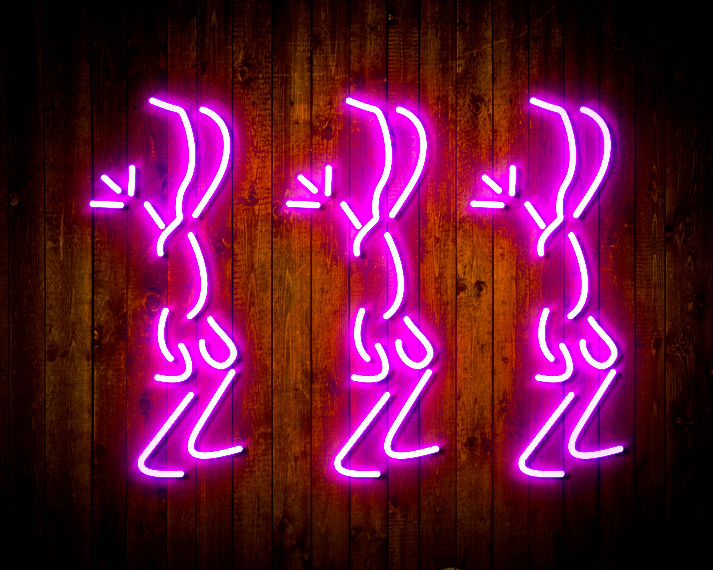 Dancers for Crown Royal Handmade Neon Flex LED Sign