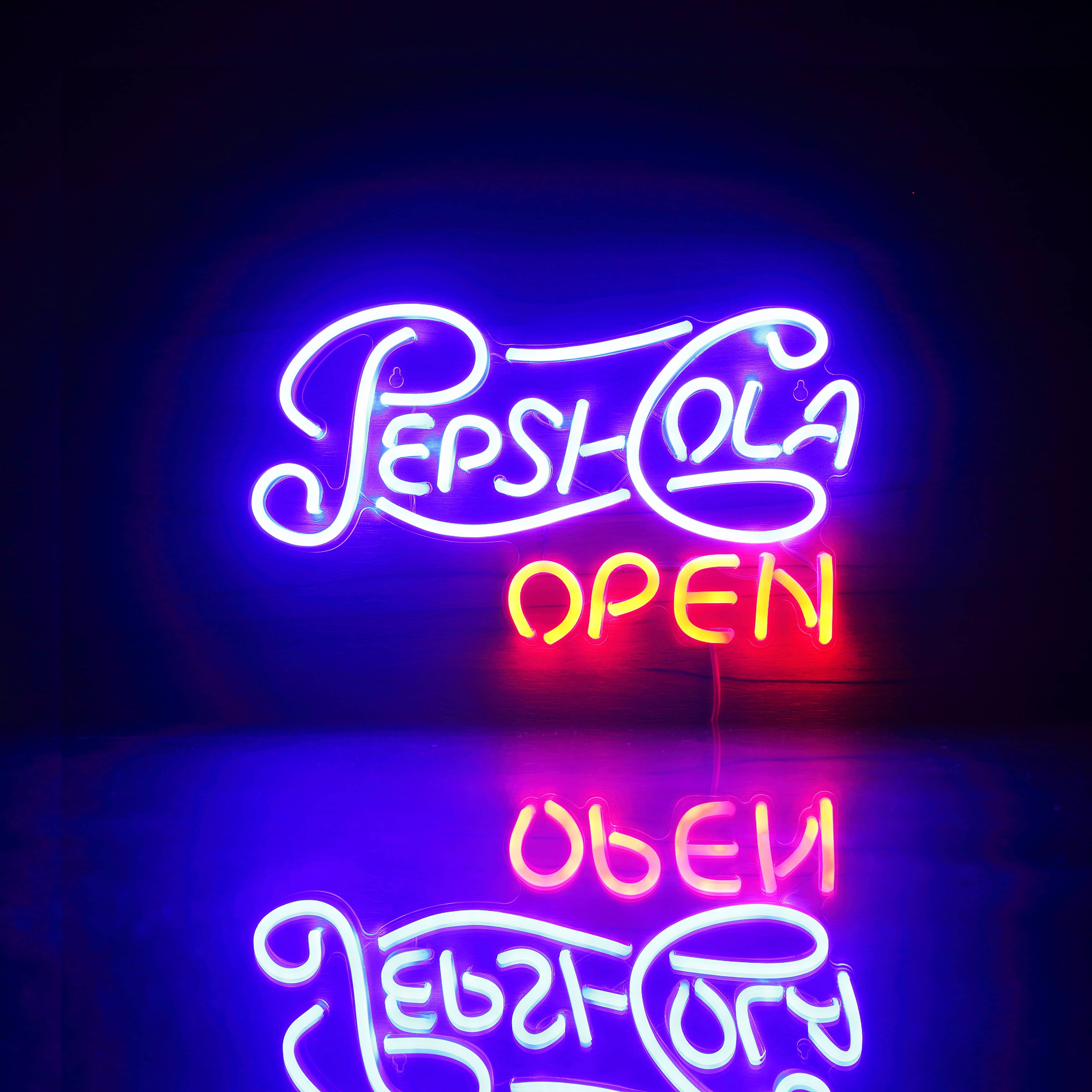 Pepsi Cola Open Sign Handmade Neon Flex LED Sign