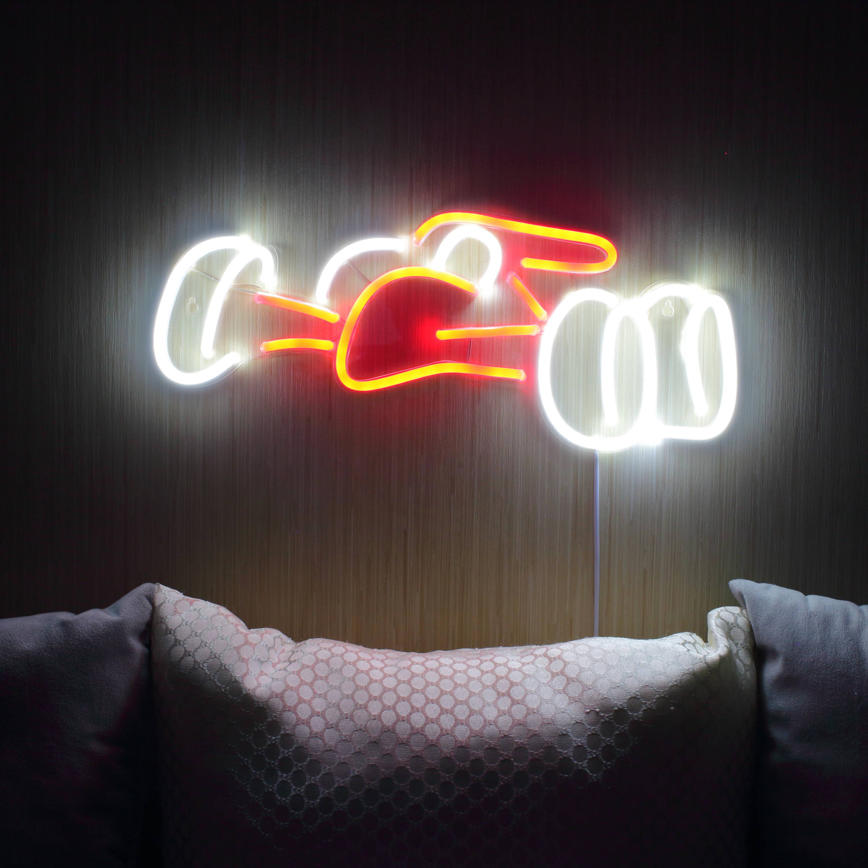 Race Car for Budweiser Large Flex Neon LED Sign