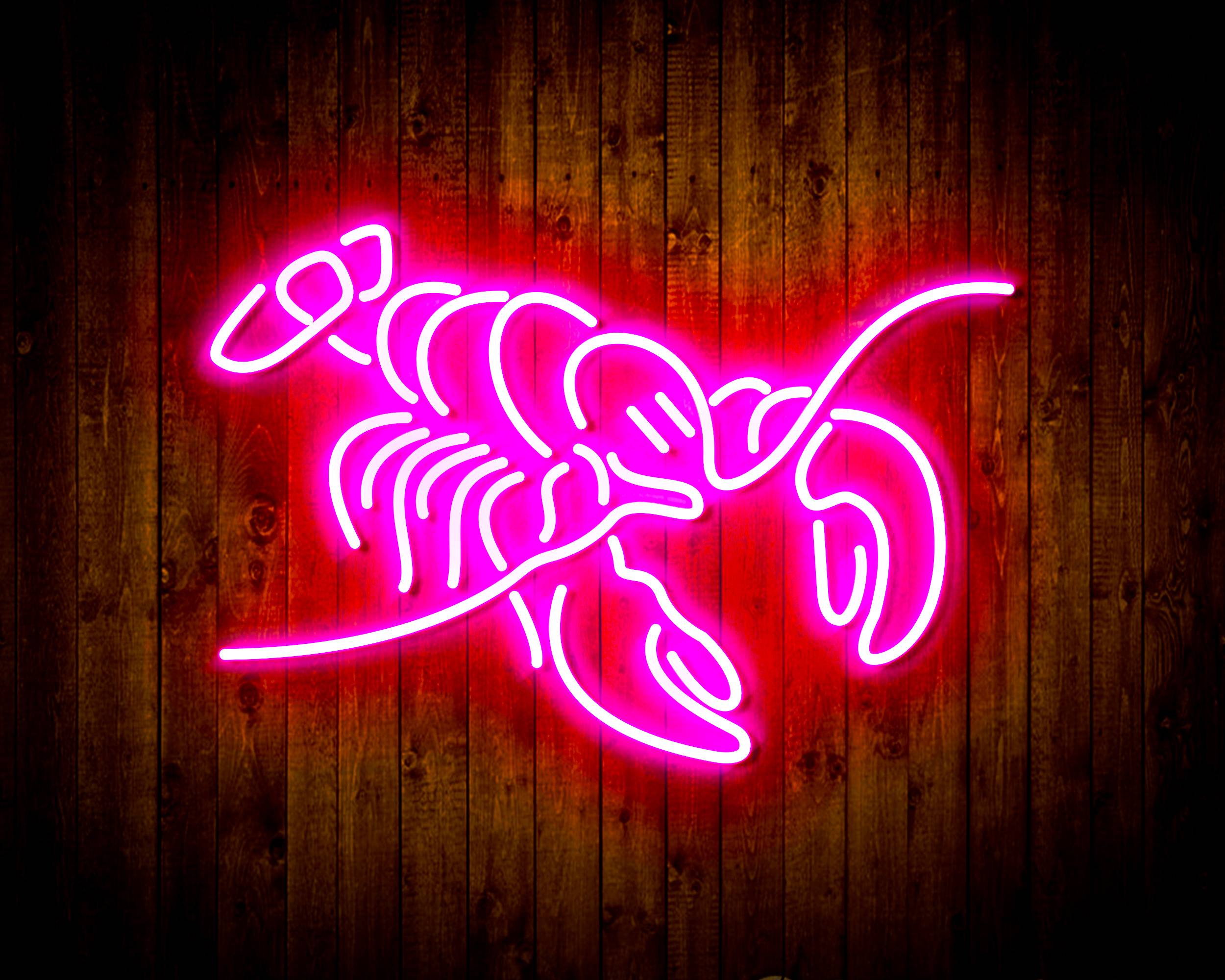Coors Light Lobster Handmade Neon Flex LED Sign
