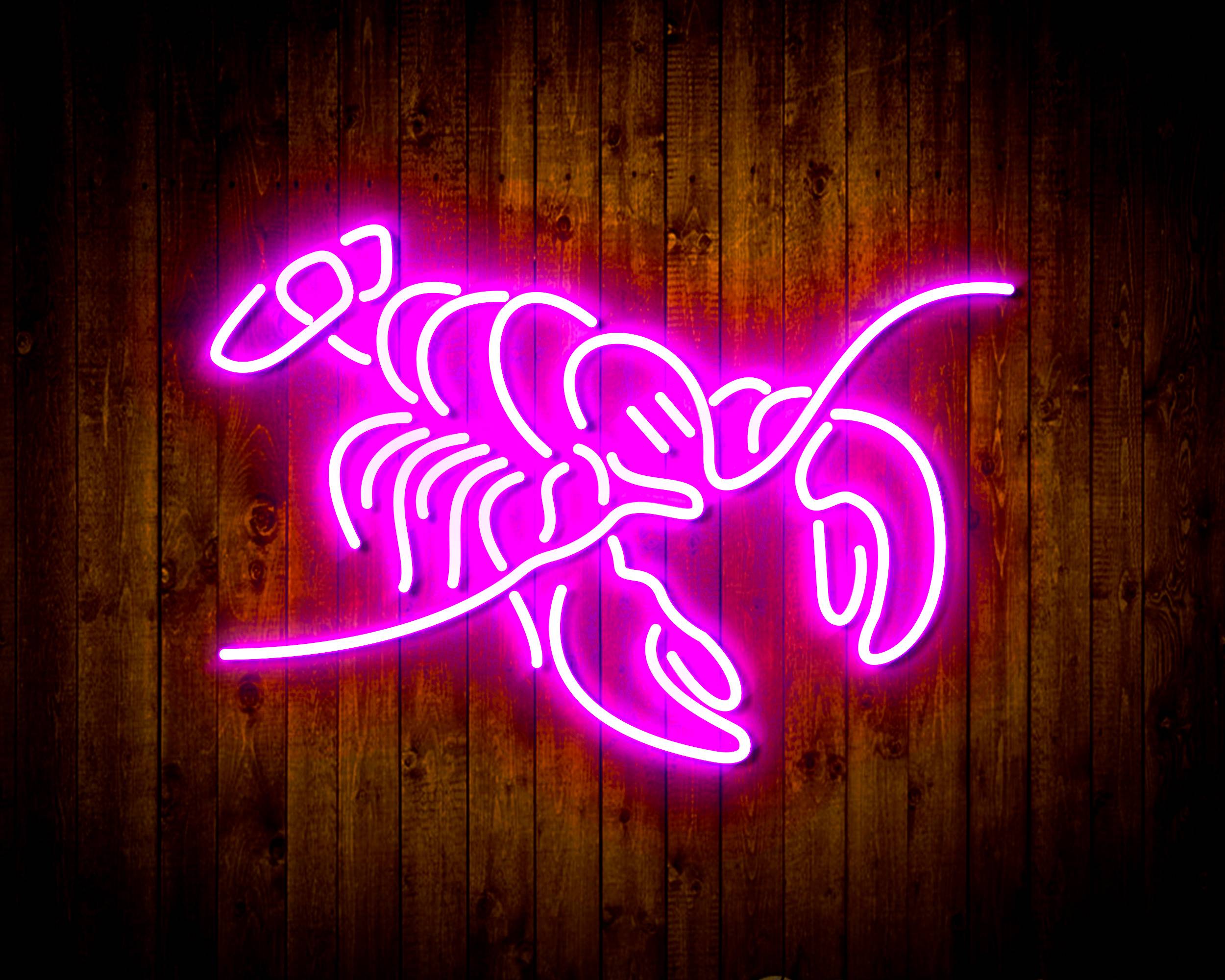 Coors Light Lobster Handmade Neon Flex LED Sign