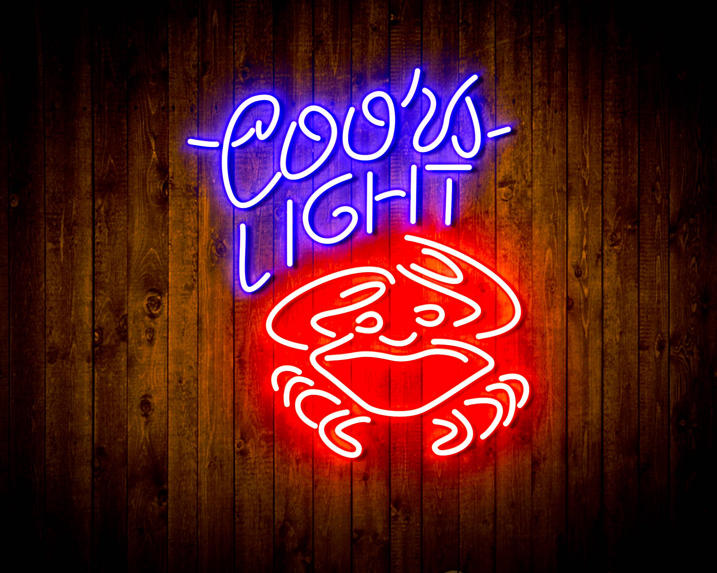 Coors Light Crab Handmade Neon Flex LED Sign