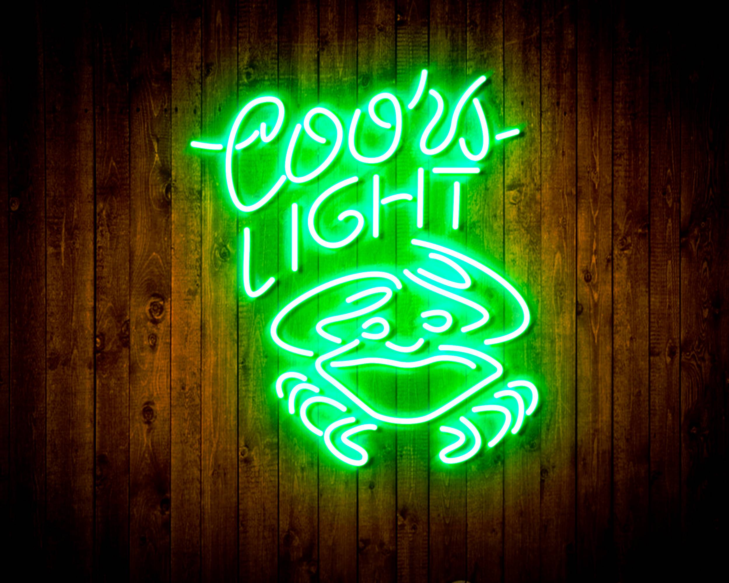 Coors Light Crab Handmade Neon Flex LED Sign