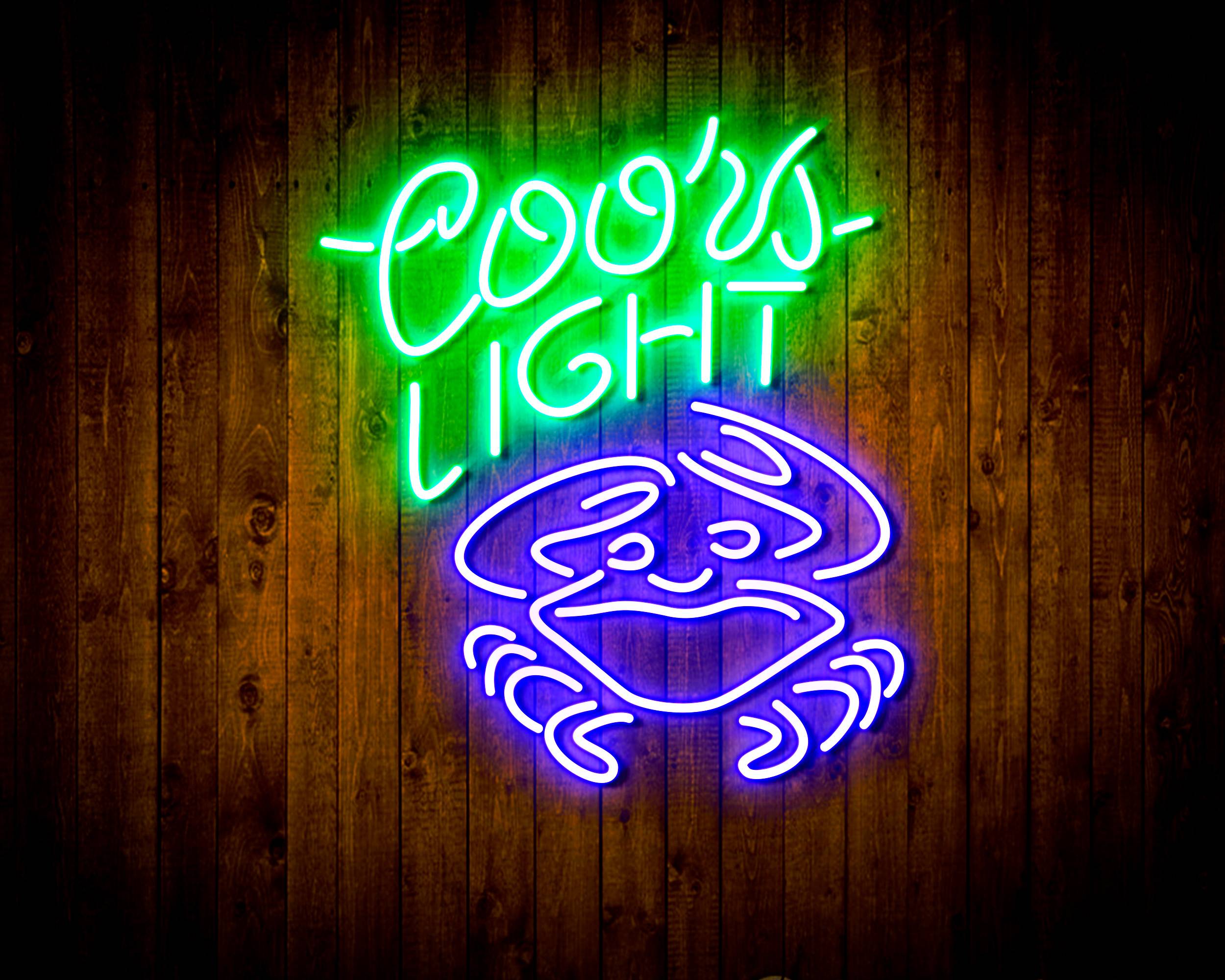 Coors Light Crab Handmade Neon Flex LED Sign