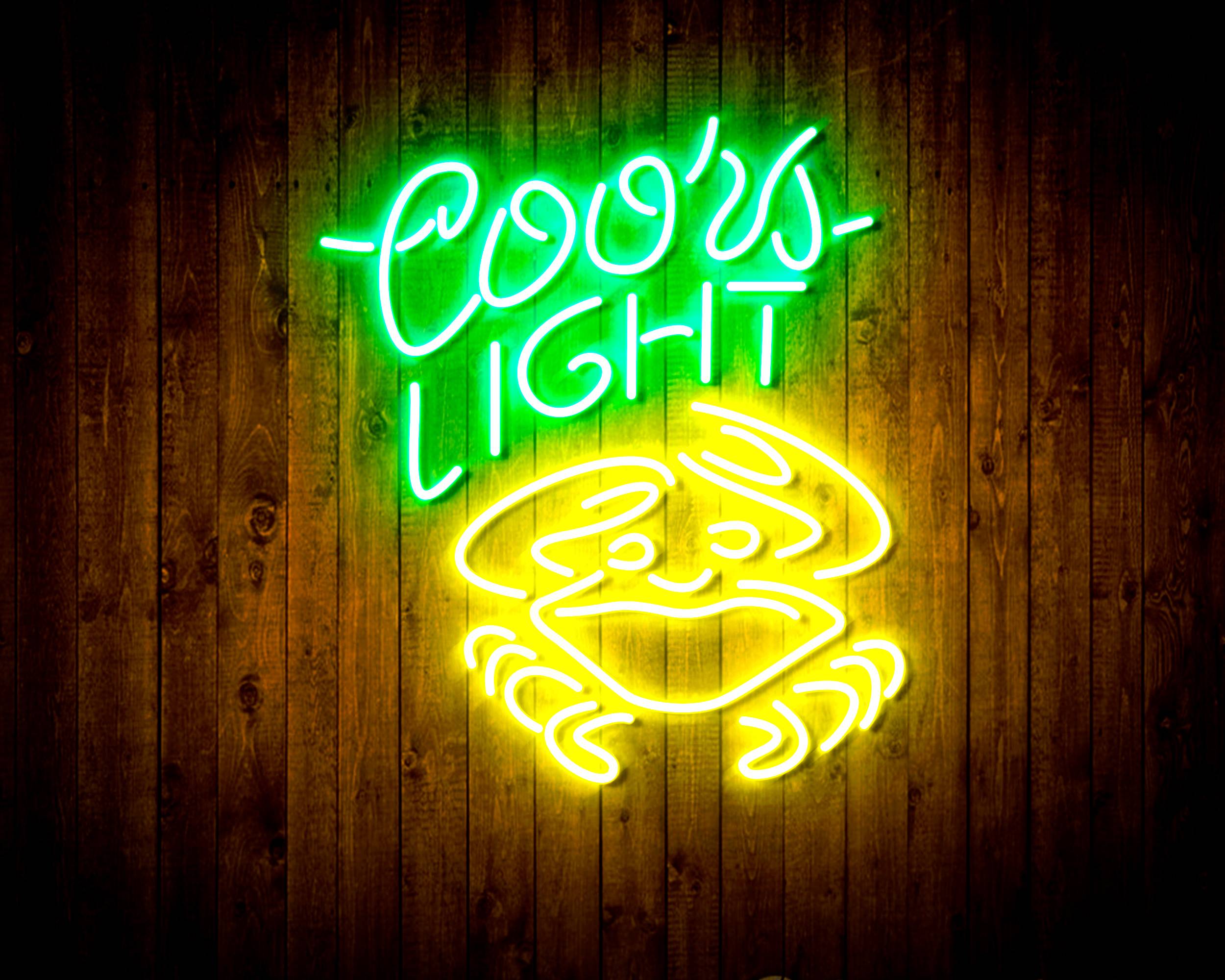 Coors Light Crab Handmade Neon Flex LED Sign