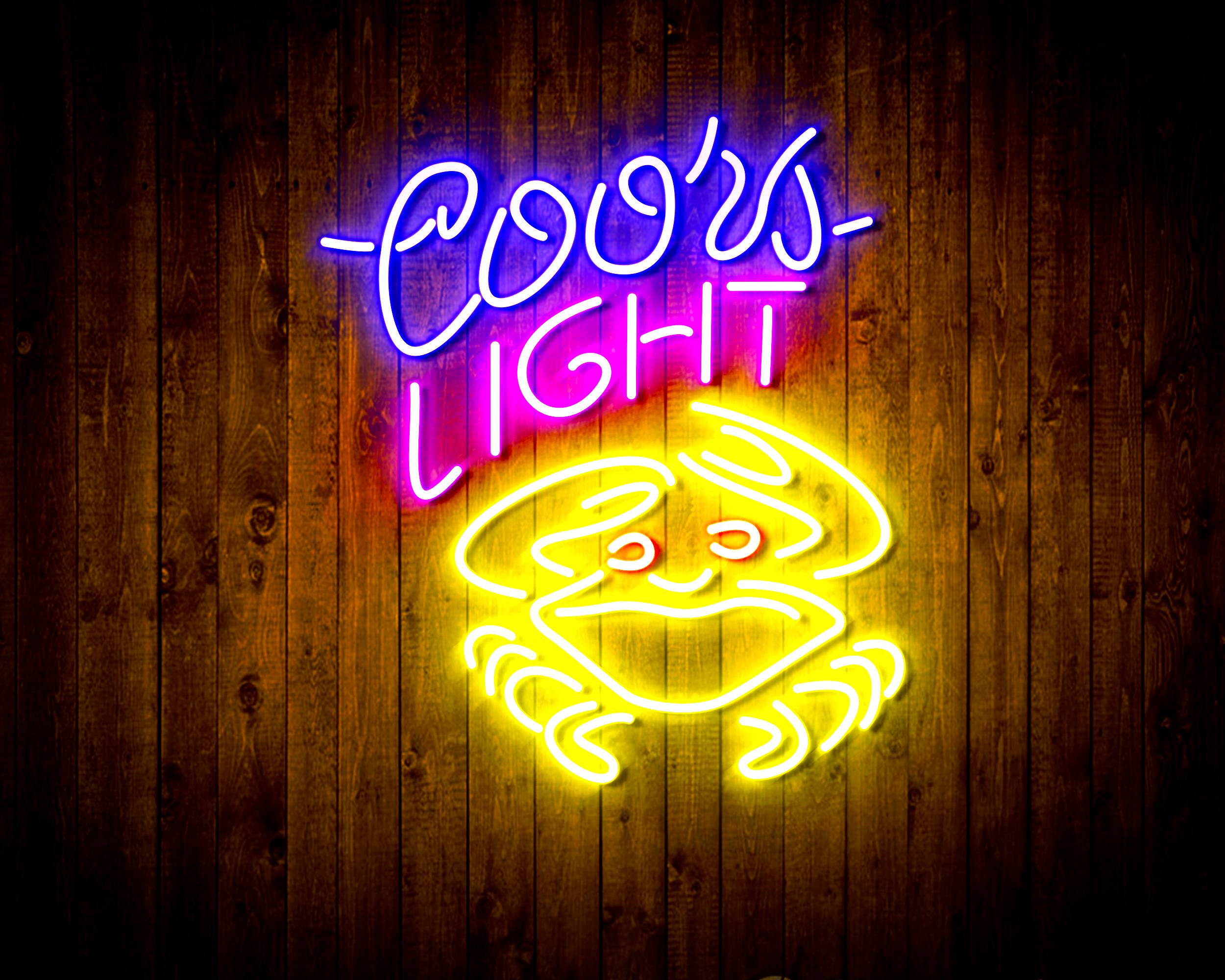 Coors Light Crab Handmade Neon Flex LED Sign