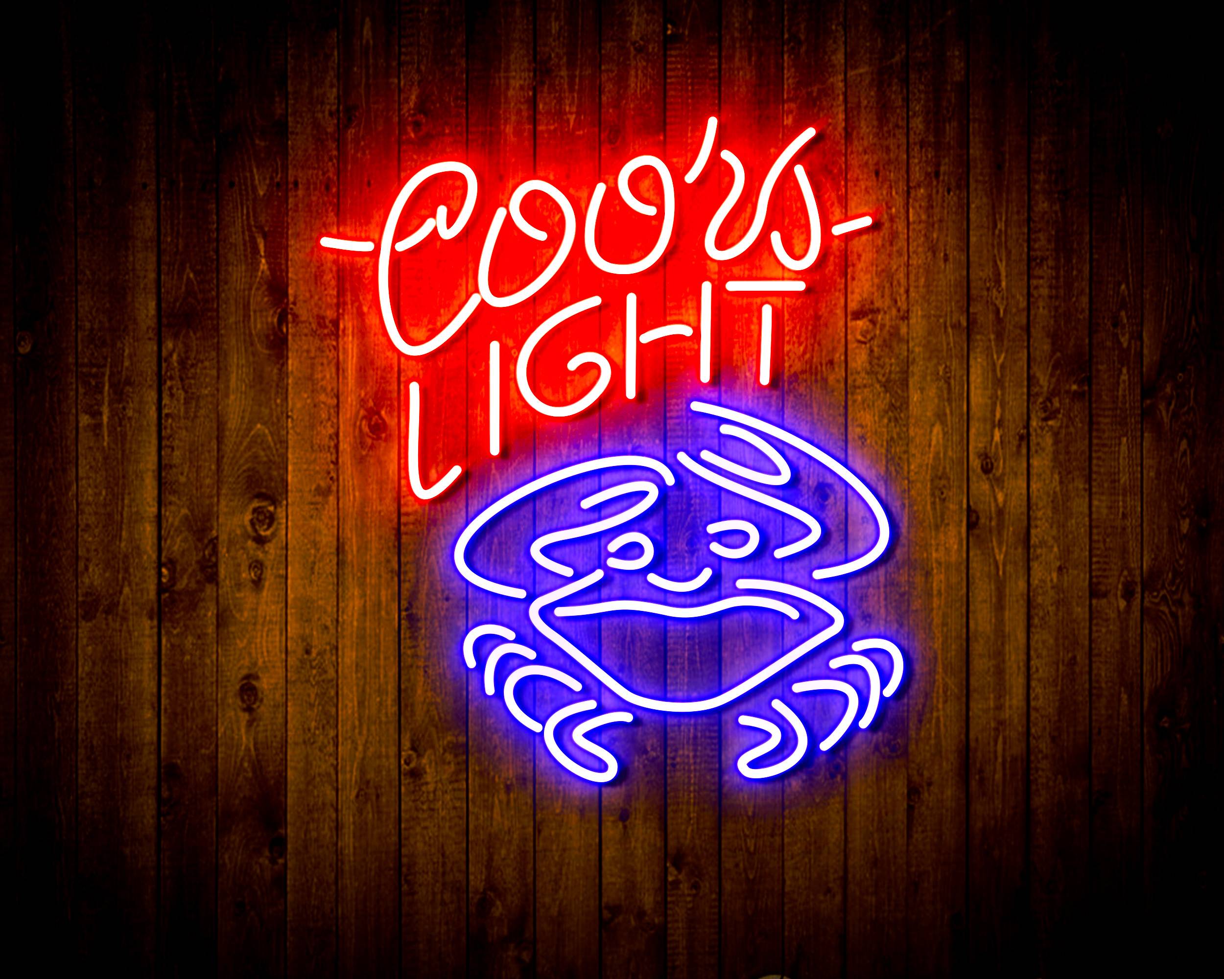 Coors Light Crab Handmade Neon Flex LED Sign