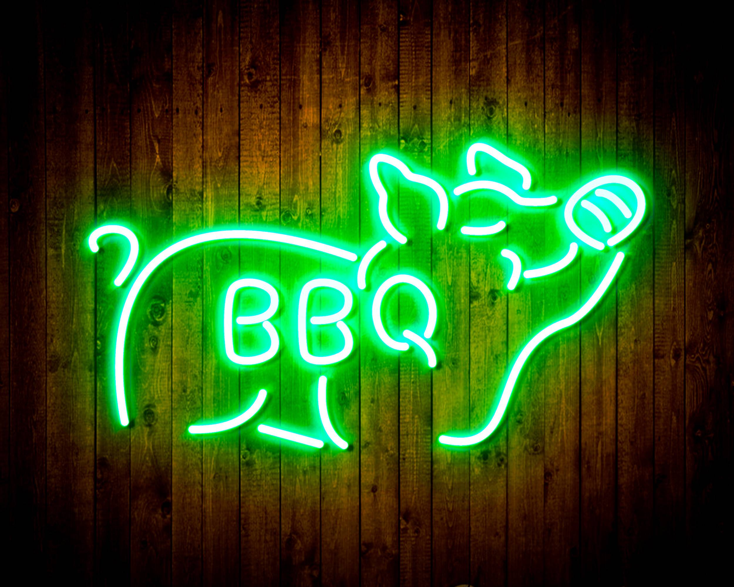 Budweiser with Pig Handmade Neon Flex LED Sign
