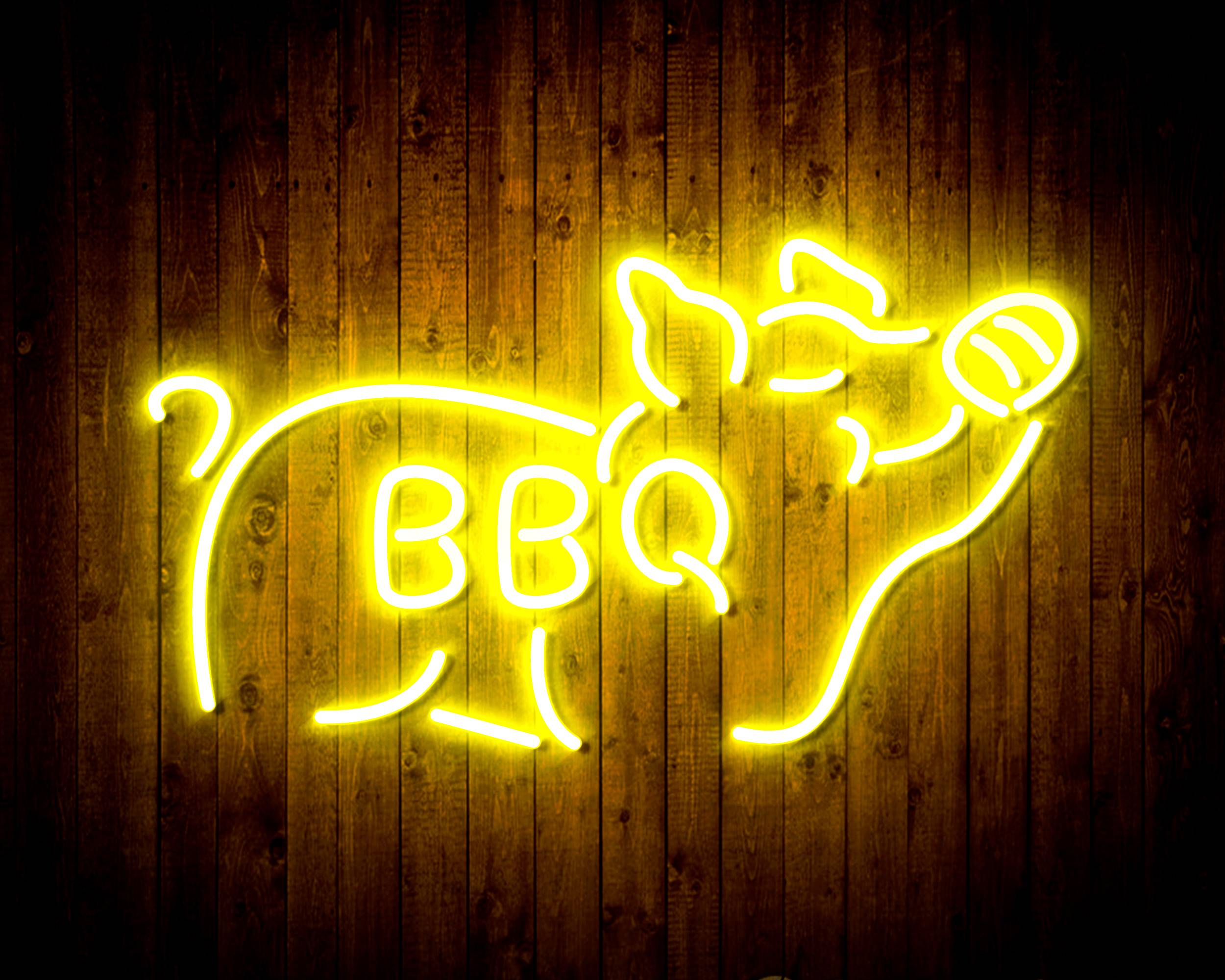 Budweiser with Pig Handmade Neon Flex LED Sign