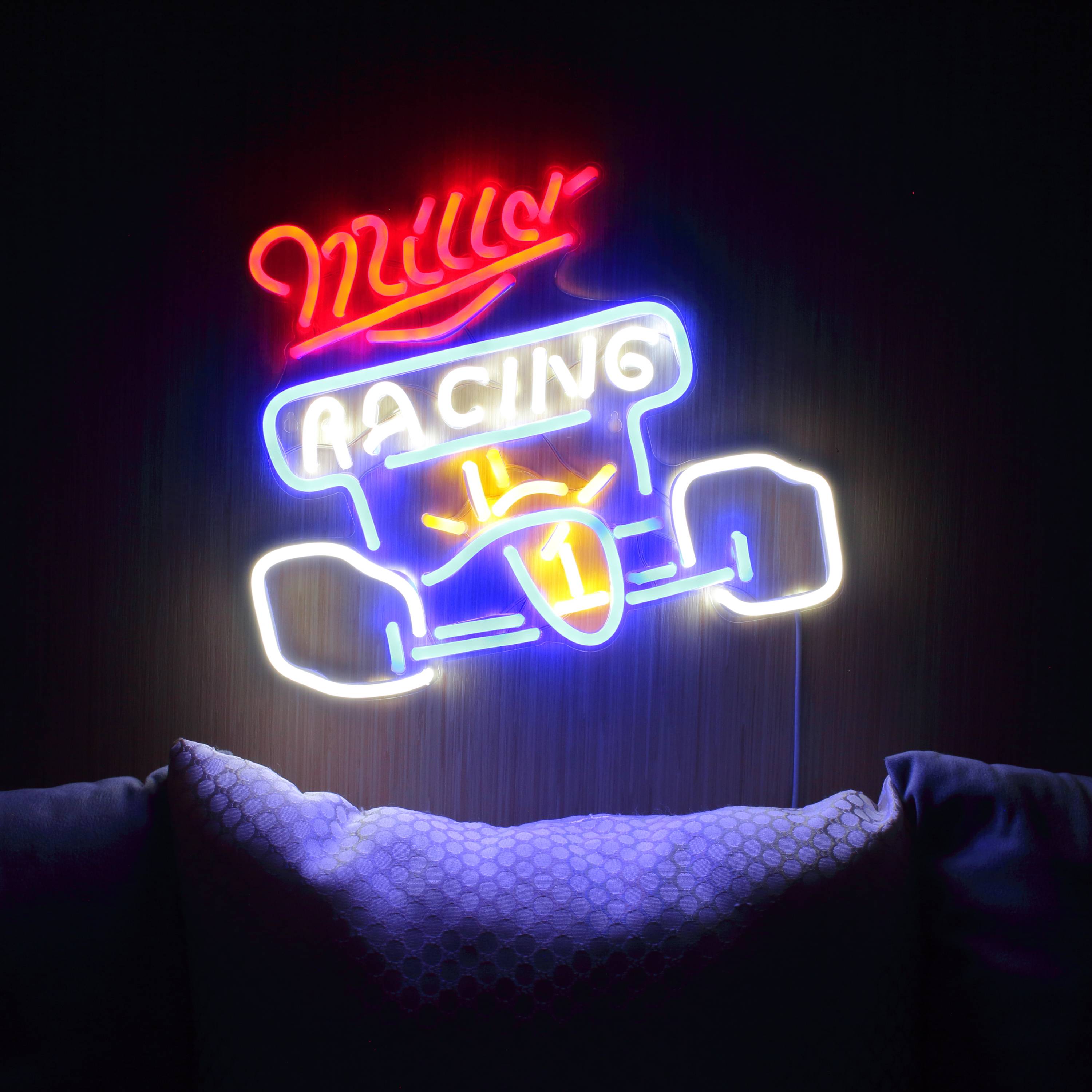 Miller Race Car Large Flex Neon LED Sign