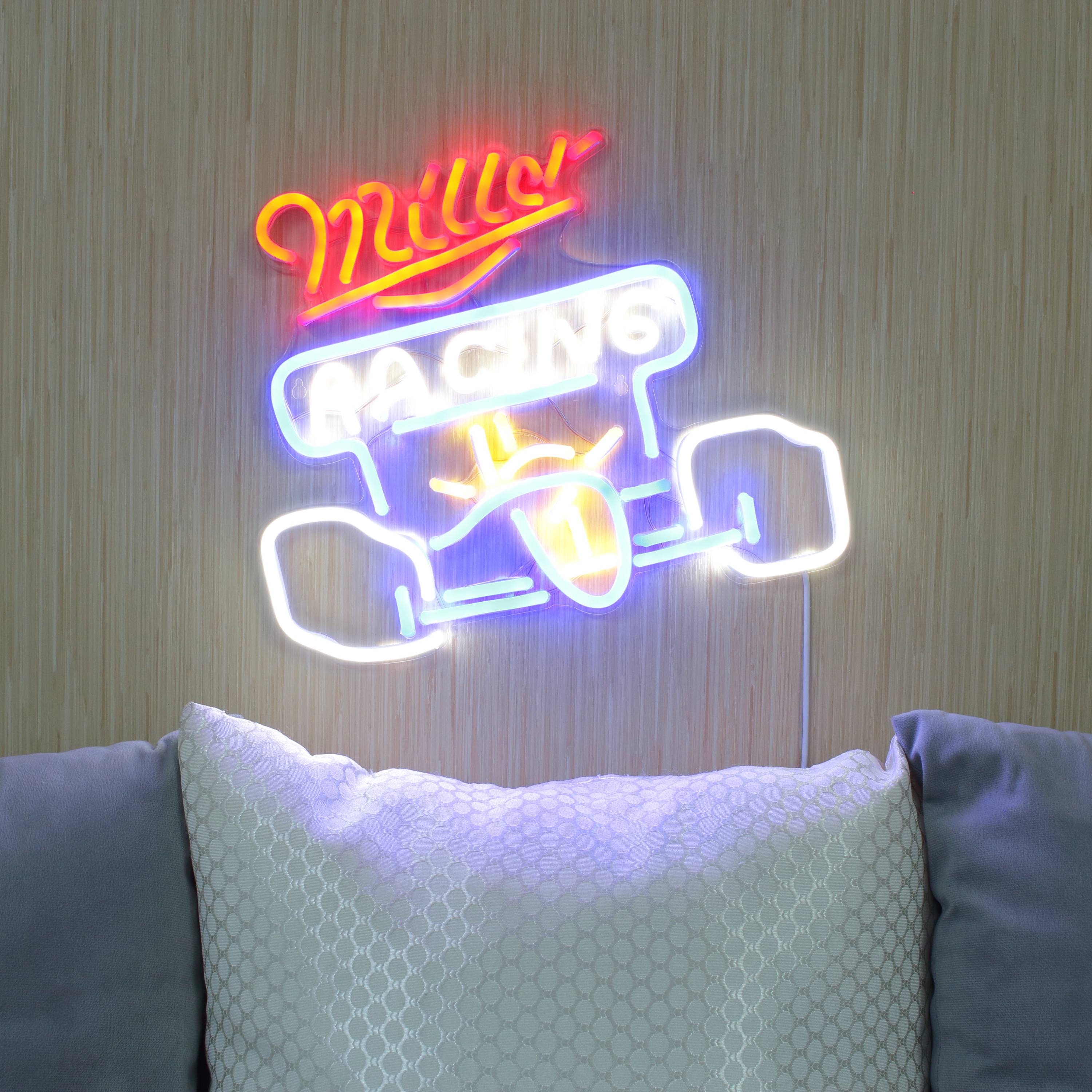 Miller Race Car Large Flex Neon LED Sign