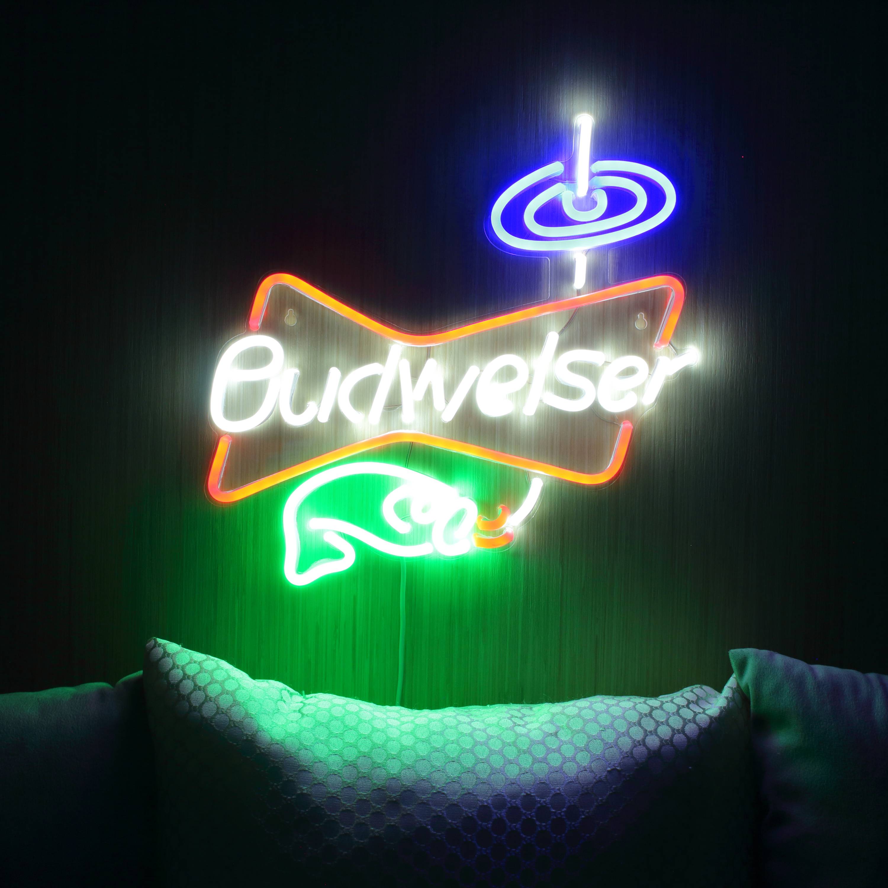 Budweiser Fishing Large Flex Neon LED Sign