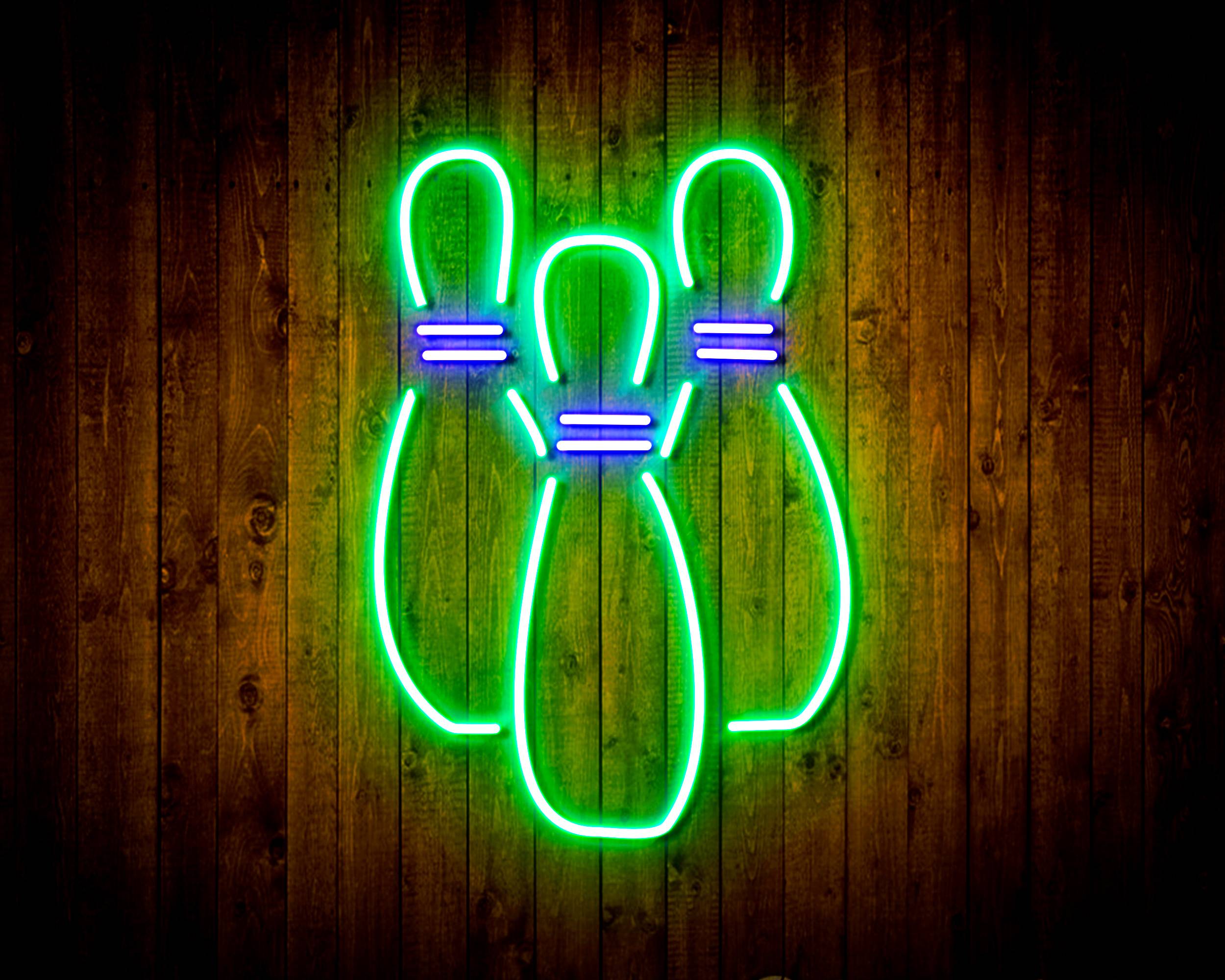 Bowling for Pabst Blue Ribbon Beer Handmade Neon Flex LED Sign