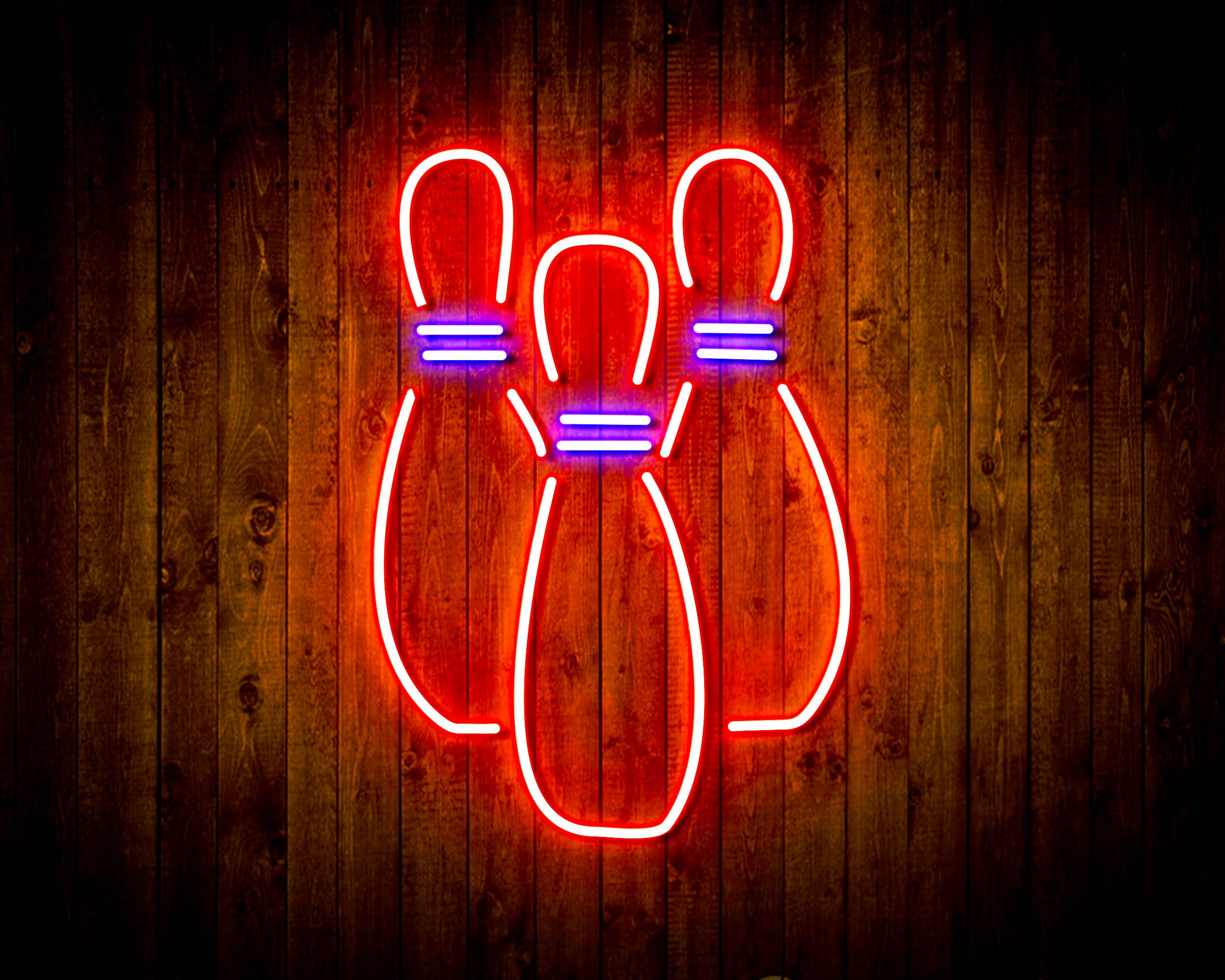 Bowling for Pabst Blue Ribbon Beer Handmade Neon Flex LED Sign