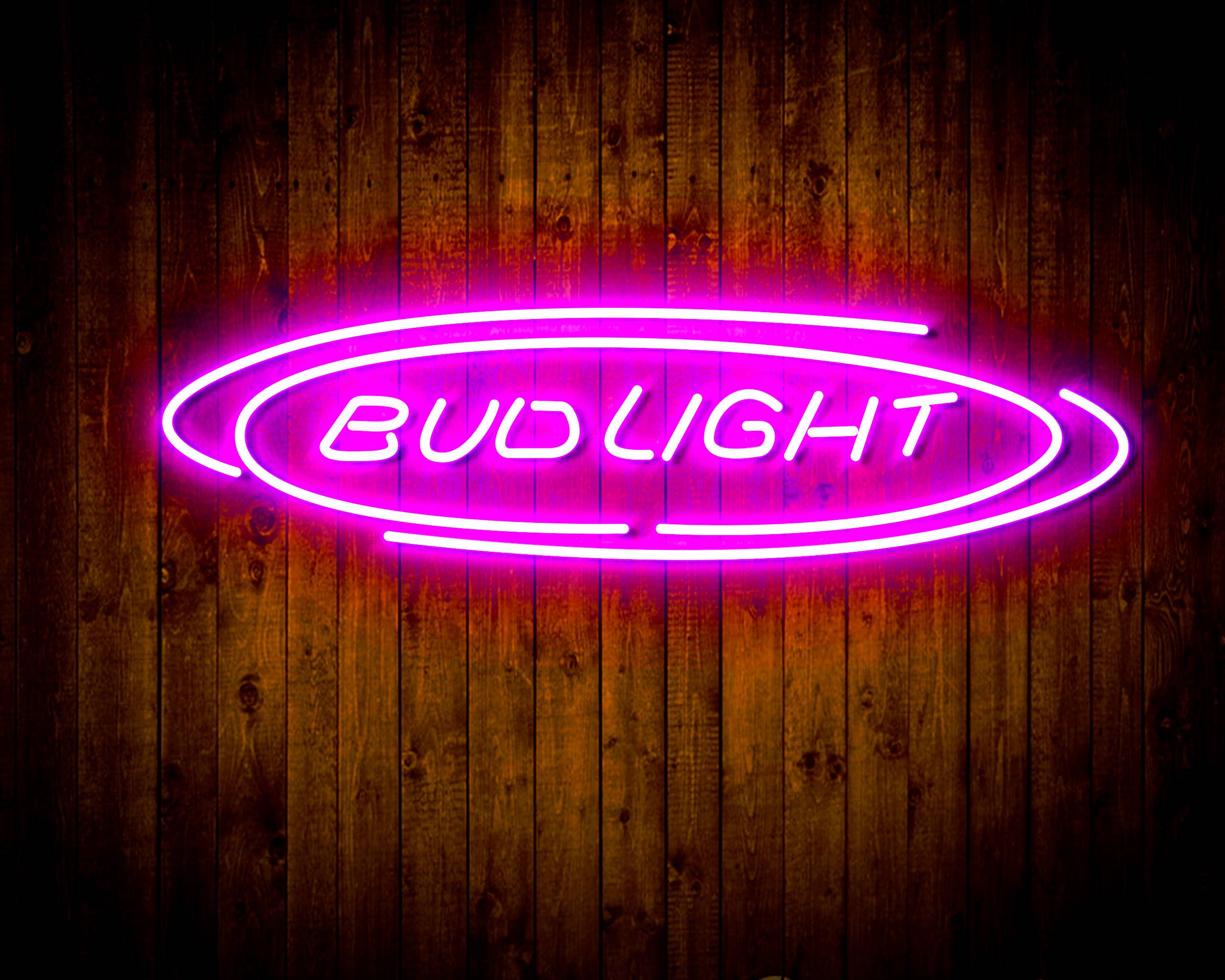 Bud Light Home Bar Handmade Neon Flex LED Sign