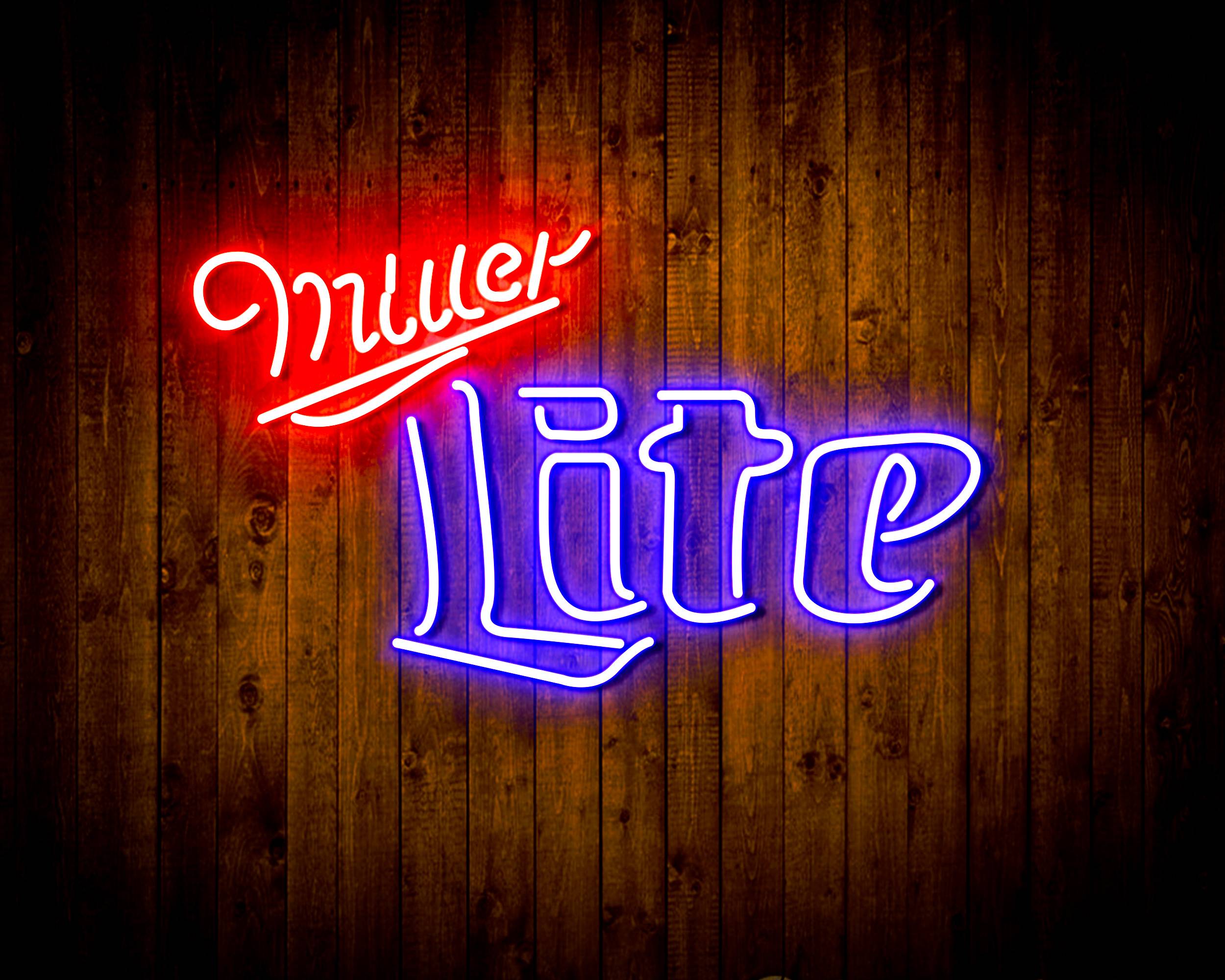 Miller Lite Bar Handmade Neon Flex LED Sign