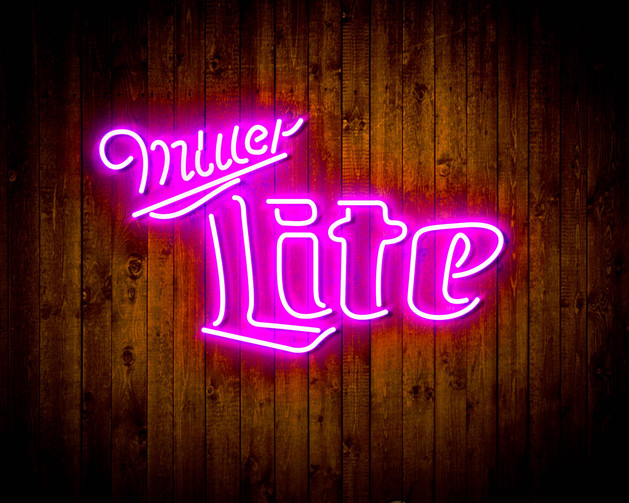 Miller Lite Bar Handmade Neon Flex LED Sign