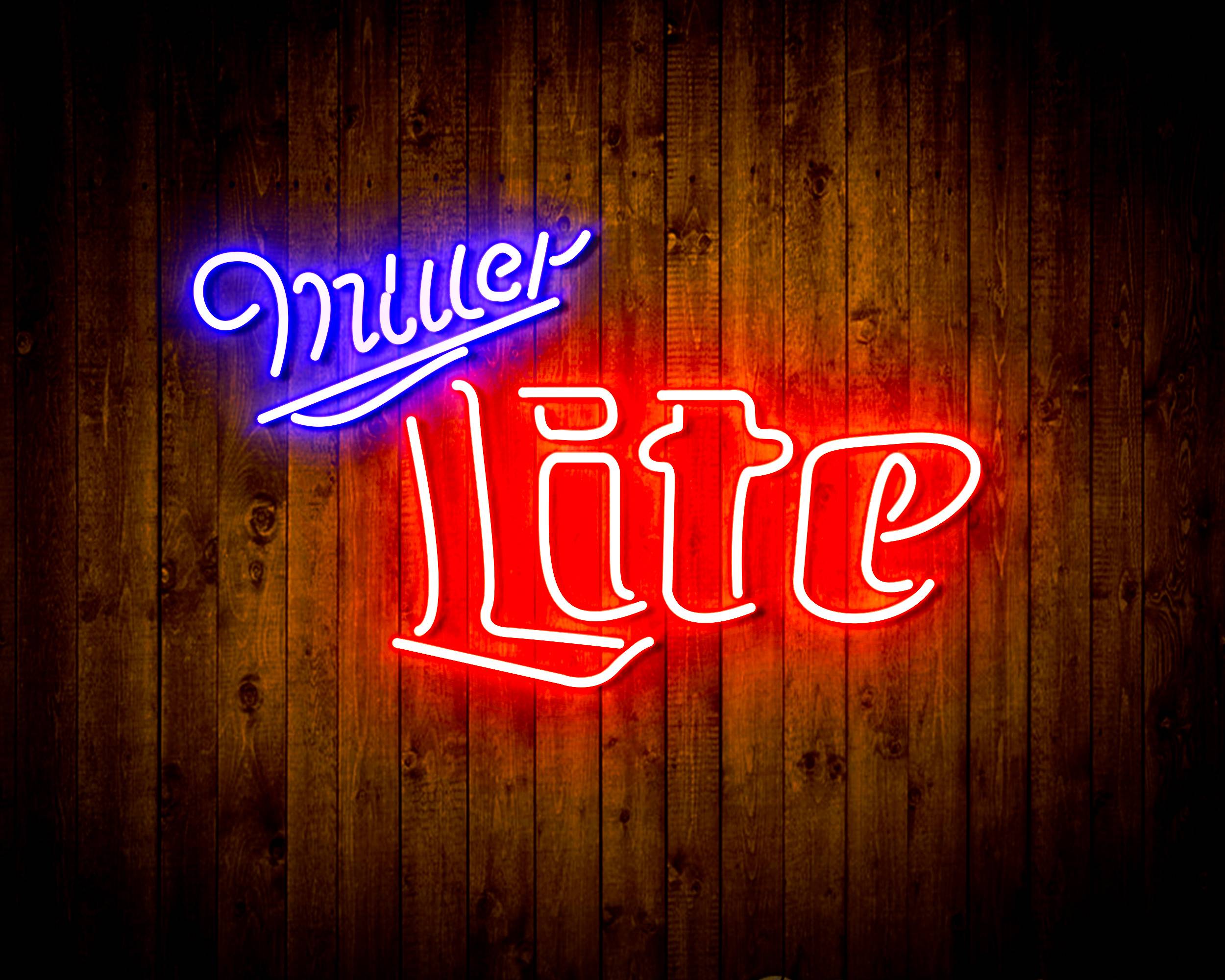 Miller Lite Bar Handmade Neon Flex LED Sign