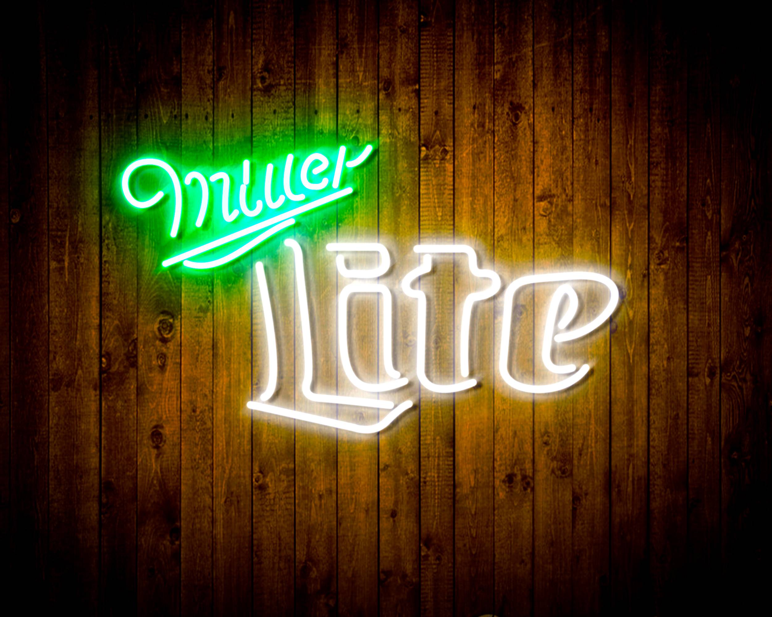 Miller Lite Bar Handmade Neon Flex LED Sign