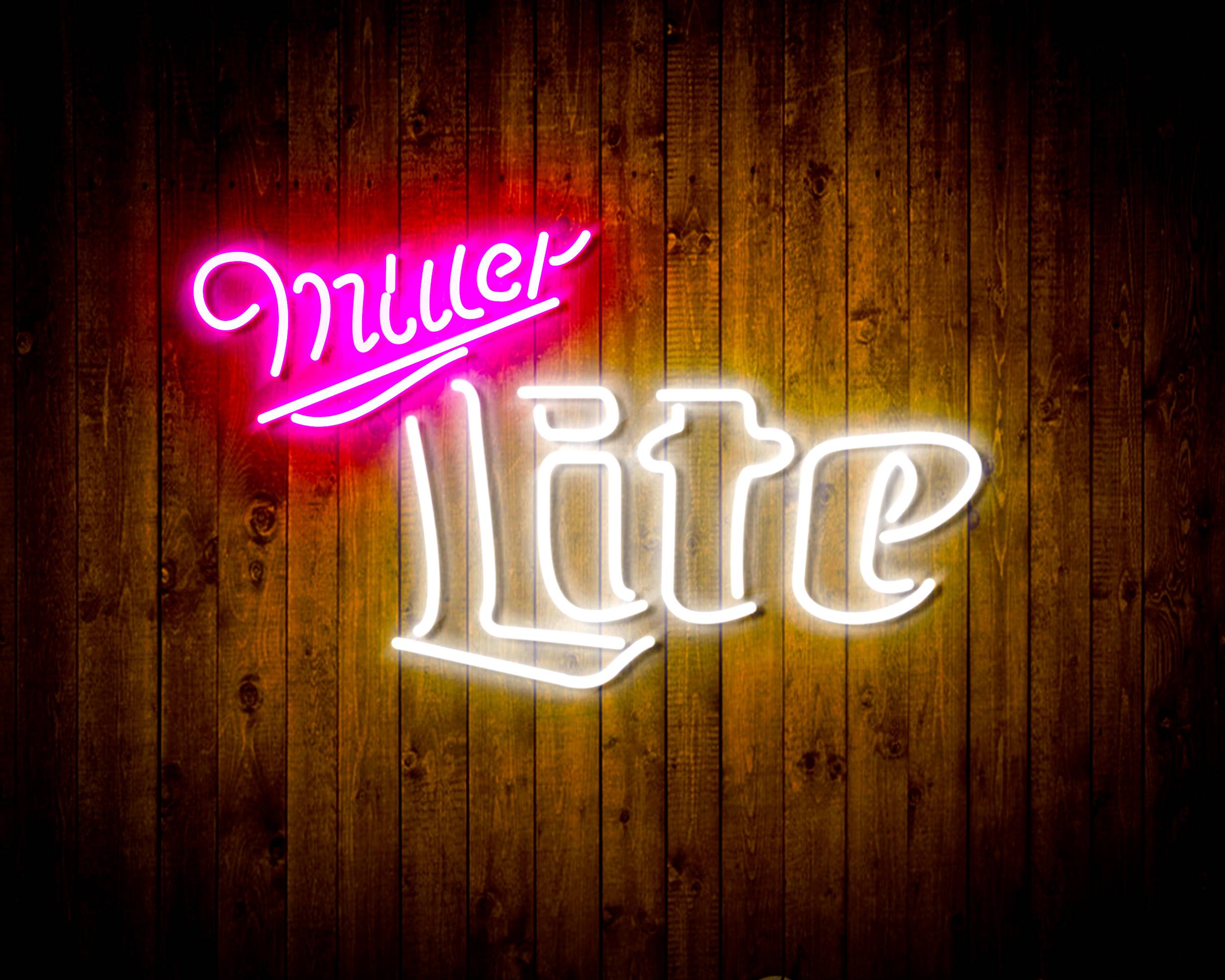 Miller Lite Bar Handmade Neon Flex LED Sign