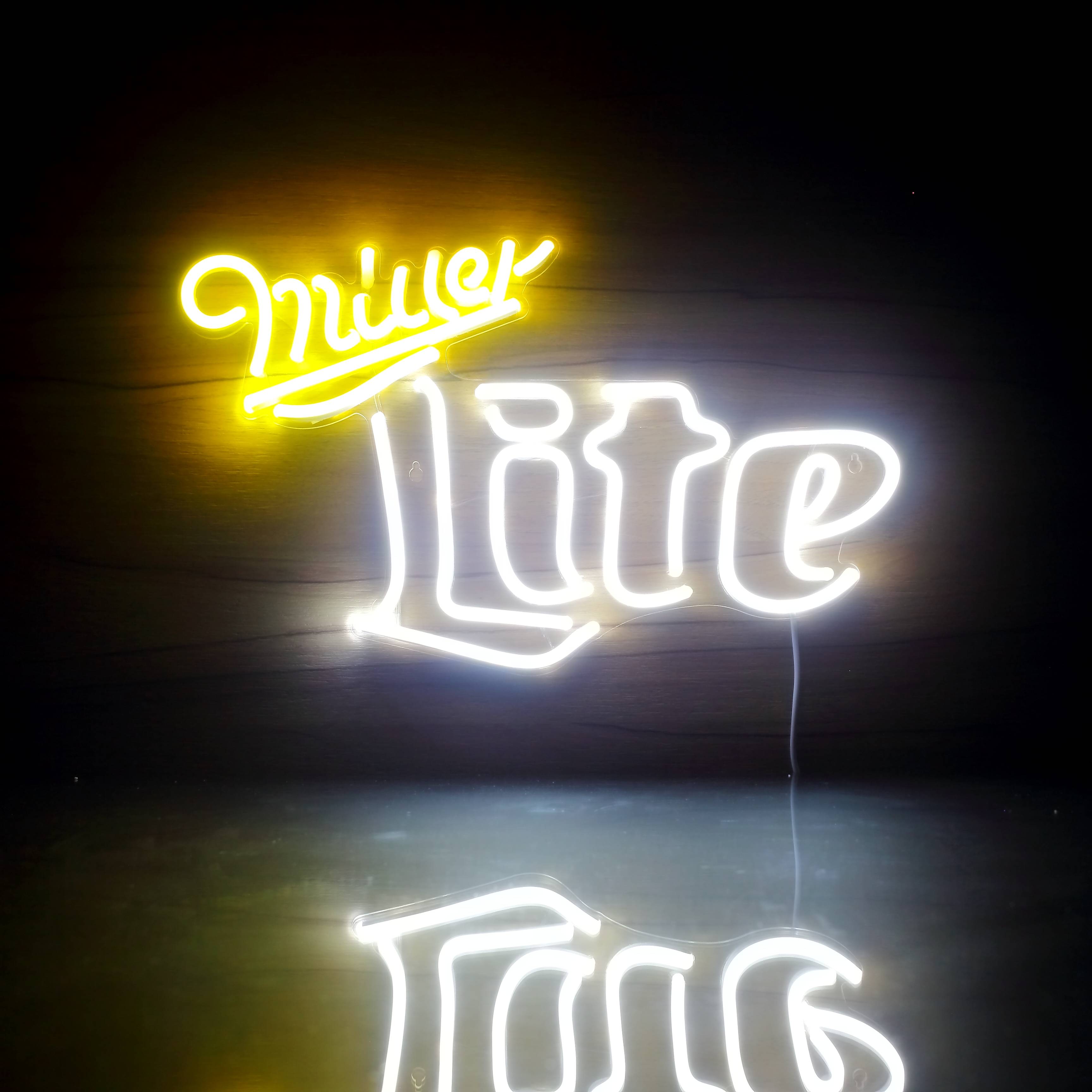 Miller Lite Bar Handmade Neon Flex LED Sign