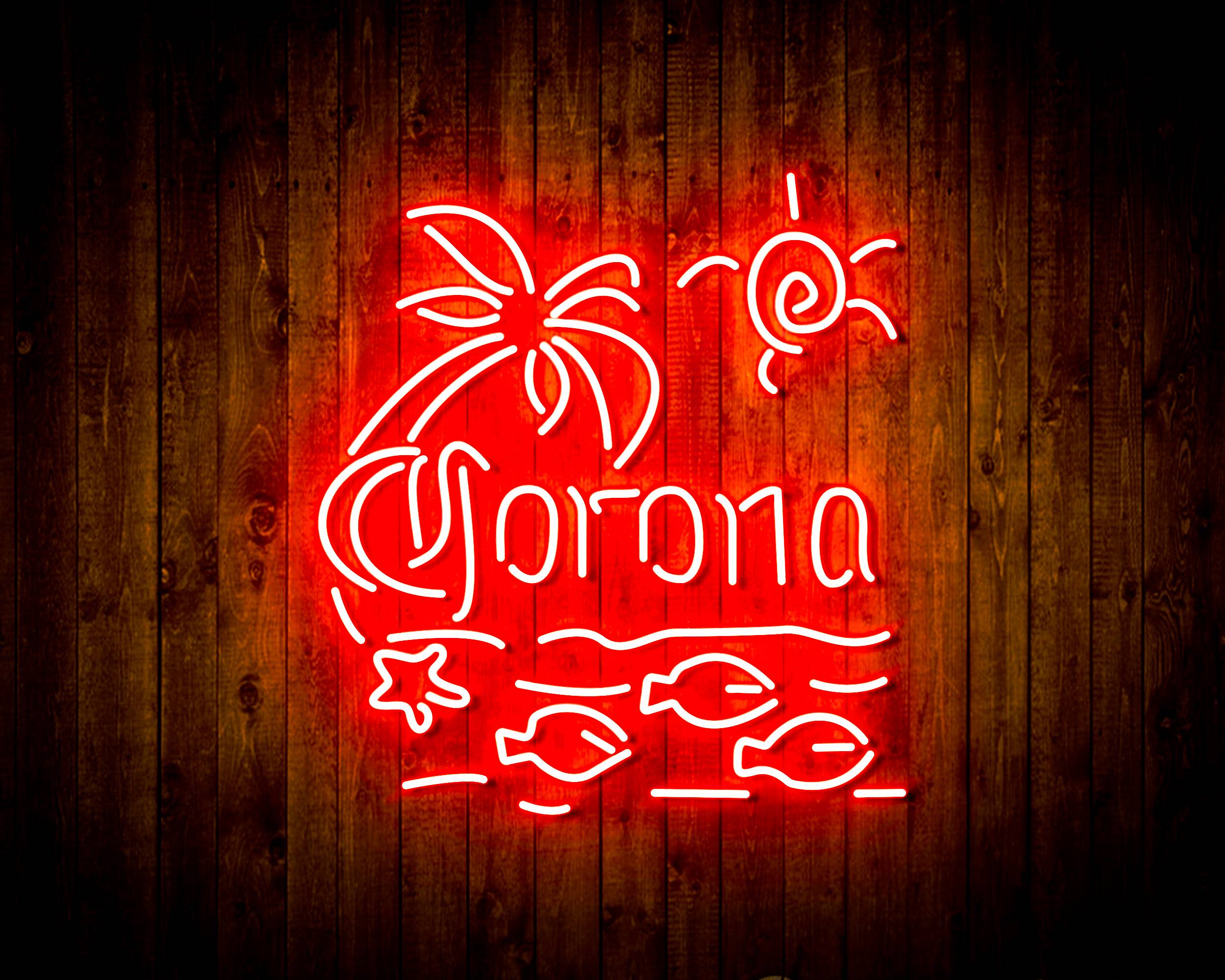 Corona Beach Handmade Neon Flex LED Sign