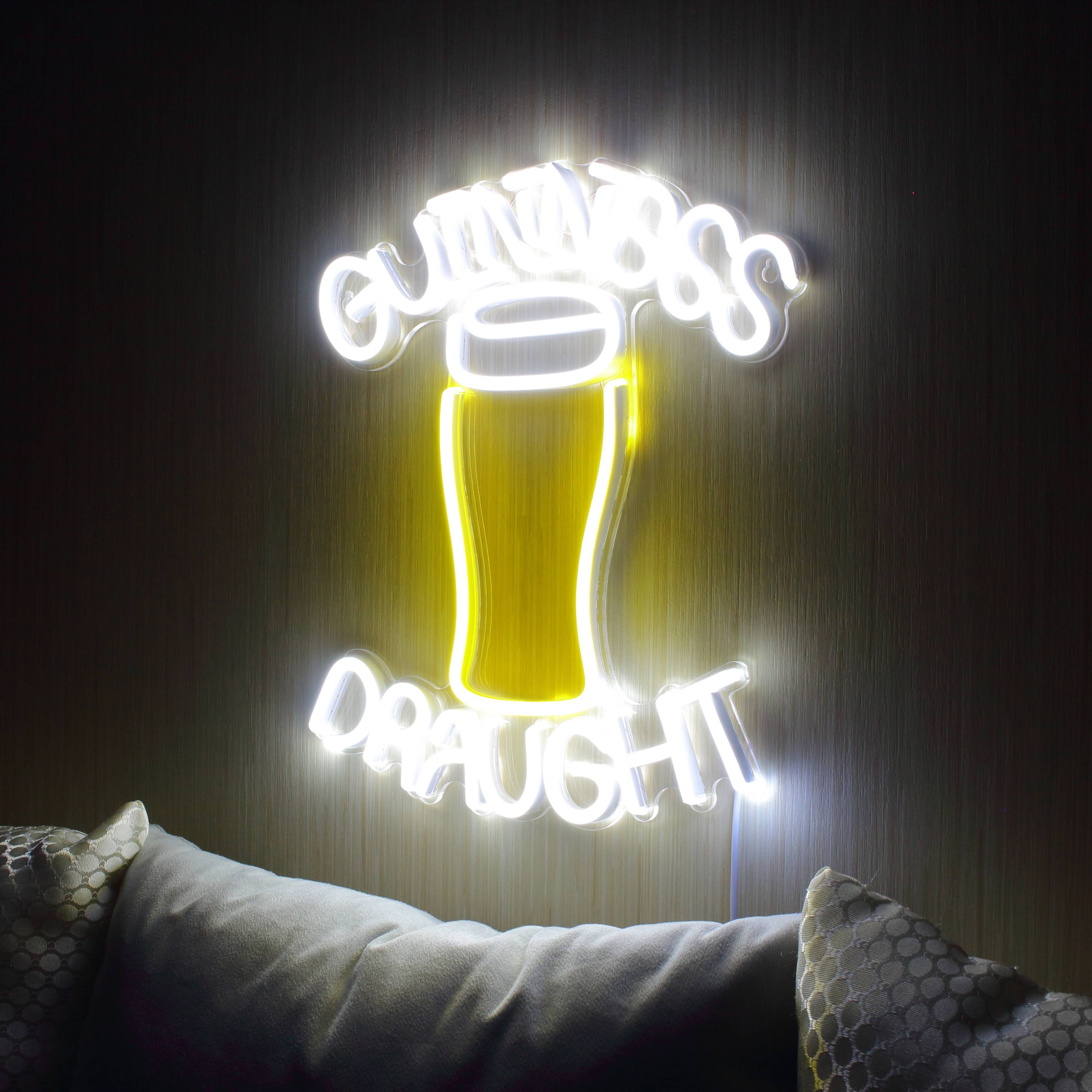 Guinness Draught Large Flex Neon LED Sign