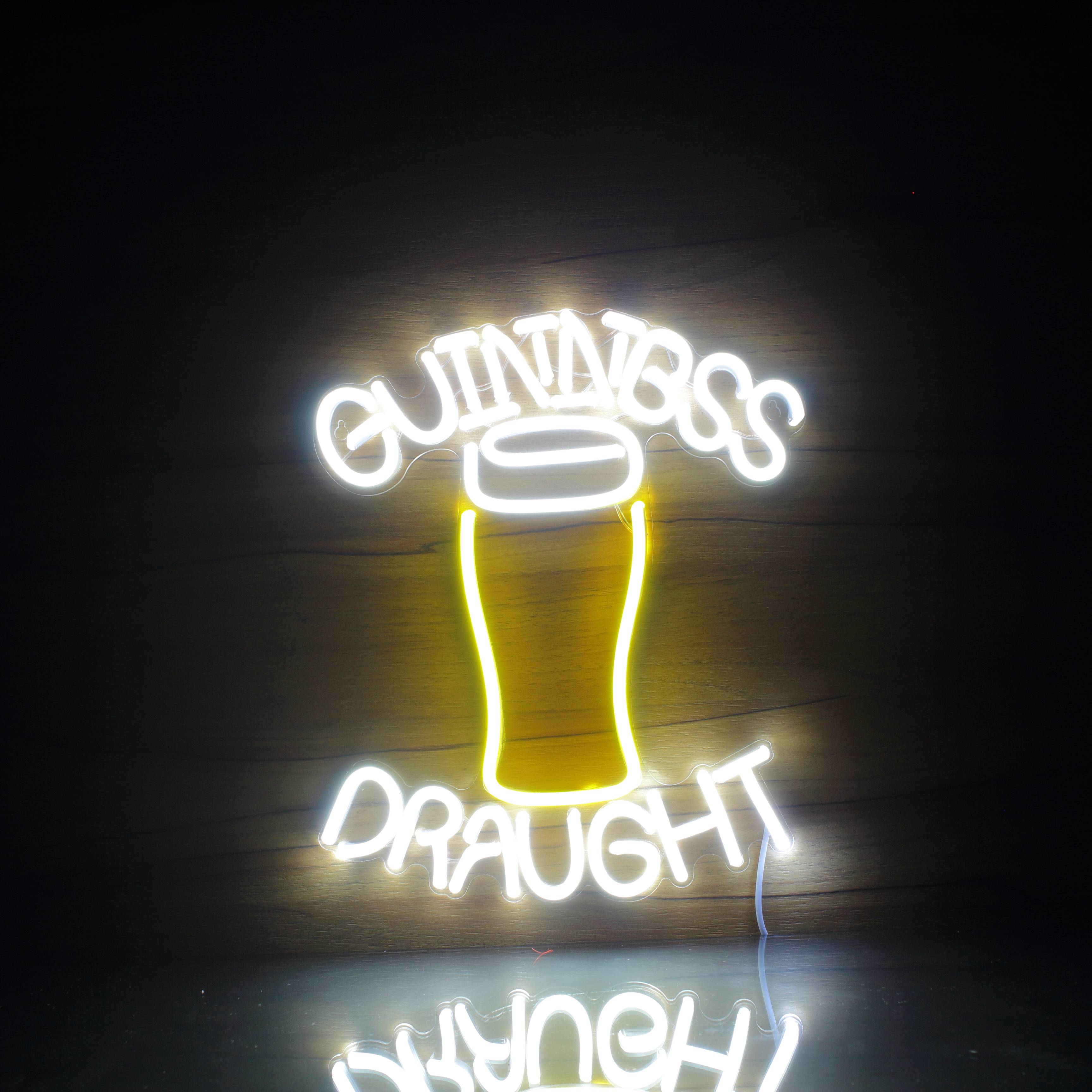 Guinness Draught Handmade Neon Flex LED Sign