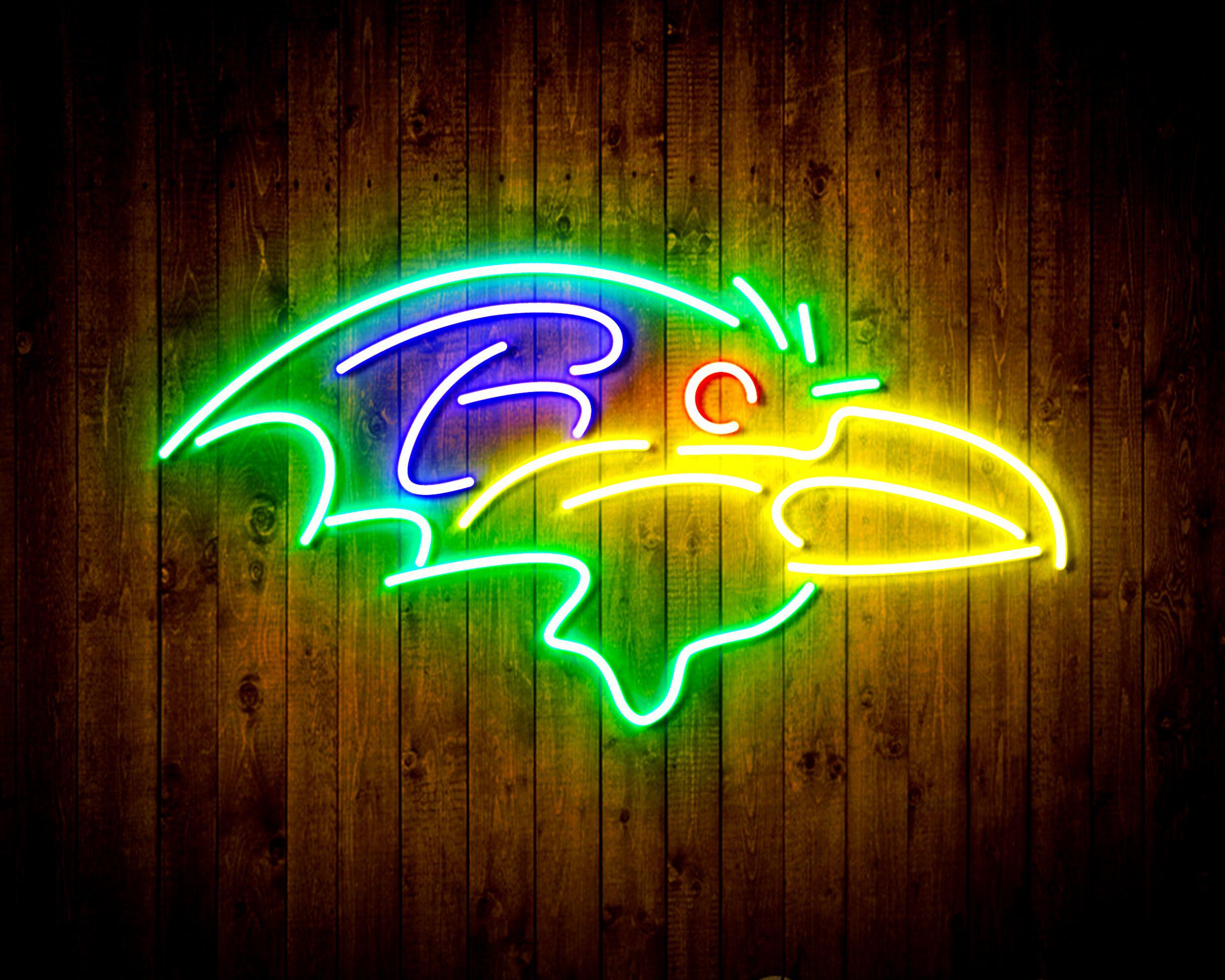 Baltimore Ravens Neon-Like Flex LED Sign Multi Color - ProLedSign
