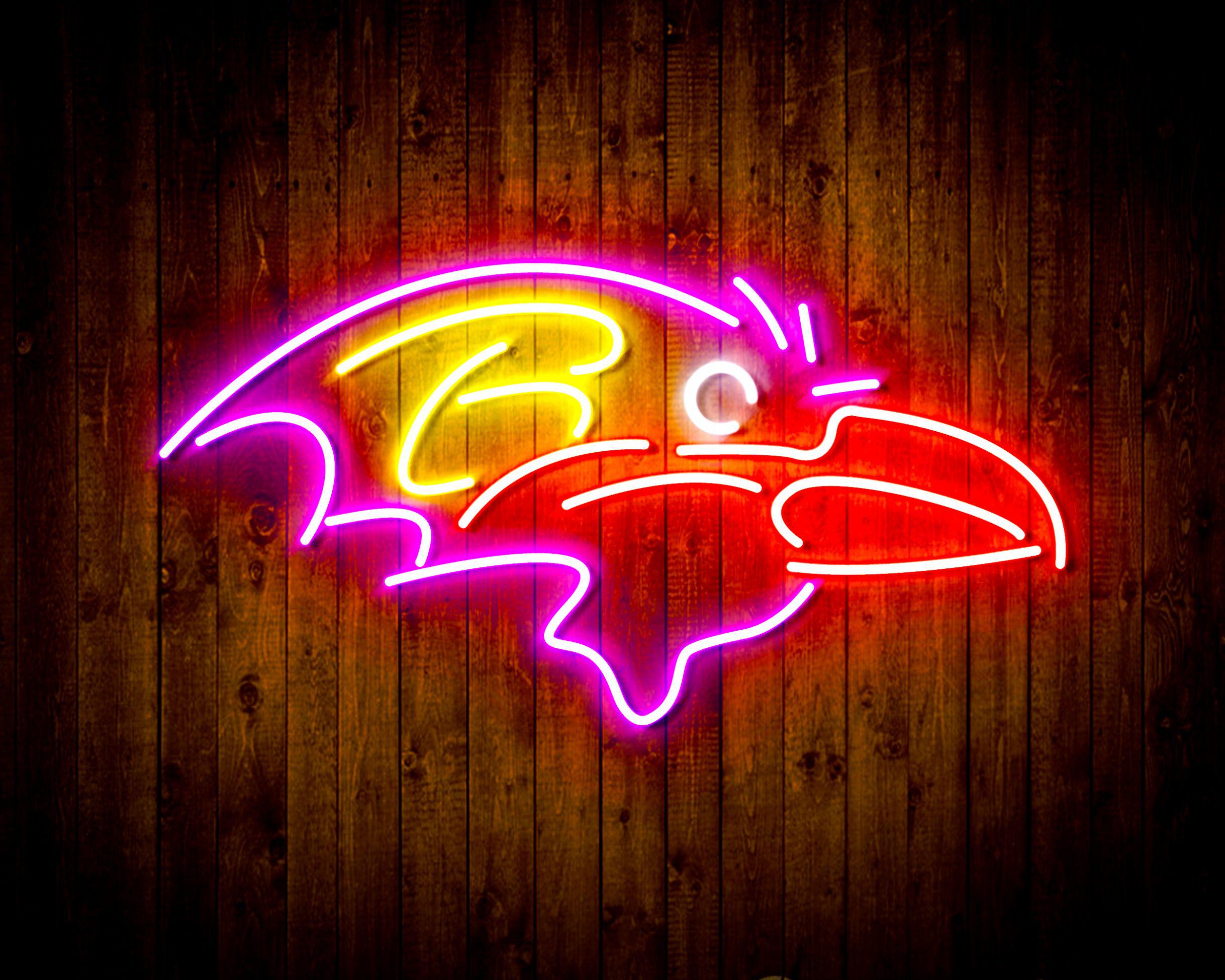 Baltimore Ravens Neon-Like Flex LED Sign Multi Color - ProLedSign