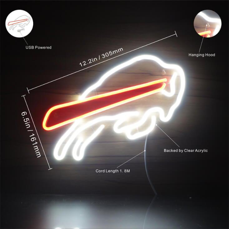 Buffalo Bills Bar Neon-Like Flex LED Sign